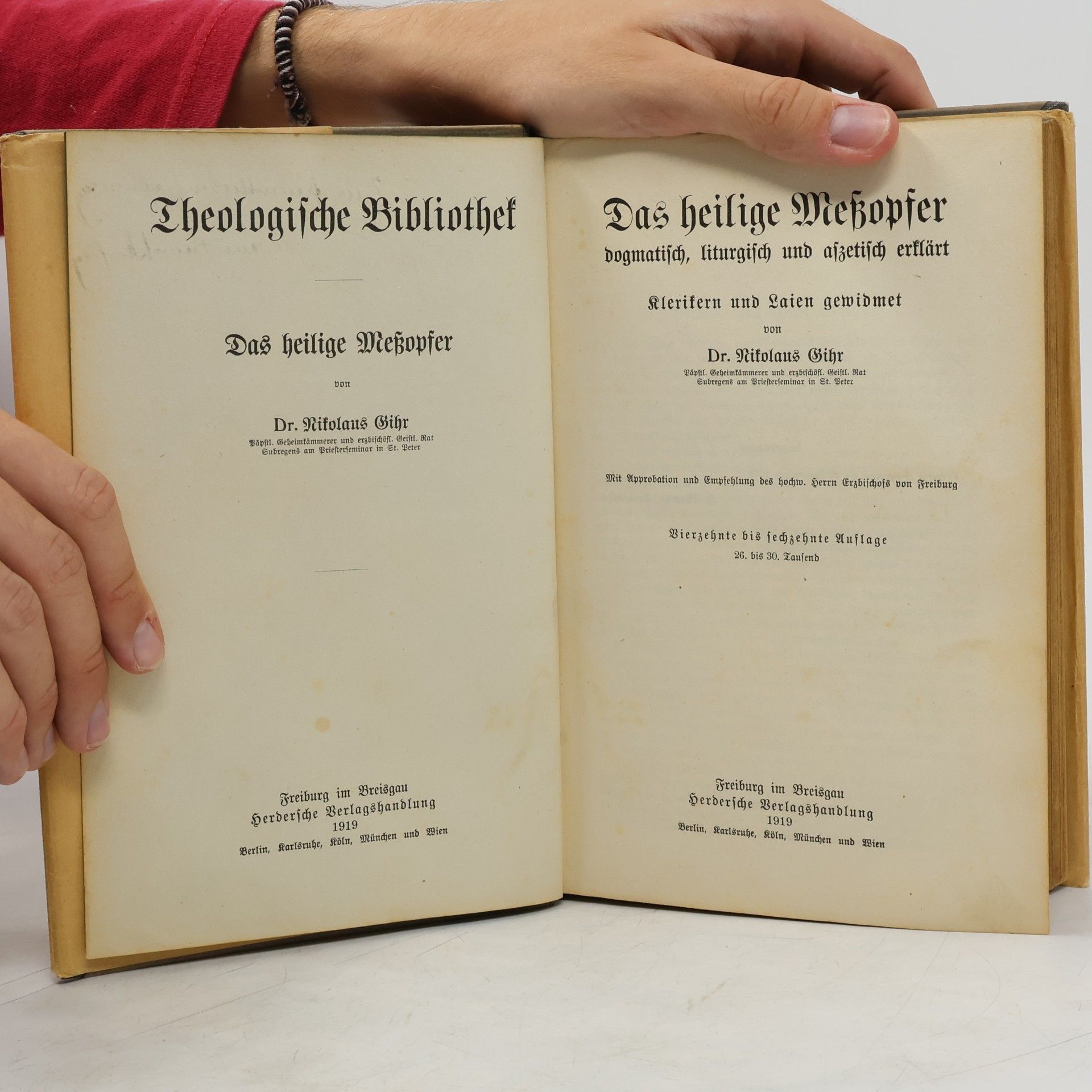 Nikolaus Gihr Das heilige Meßopfer