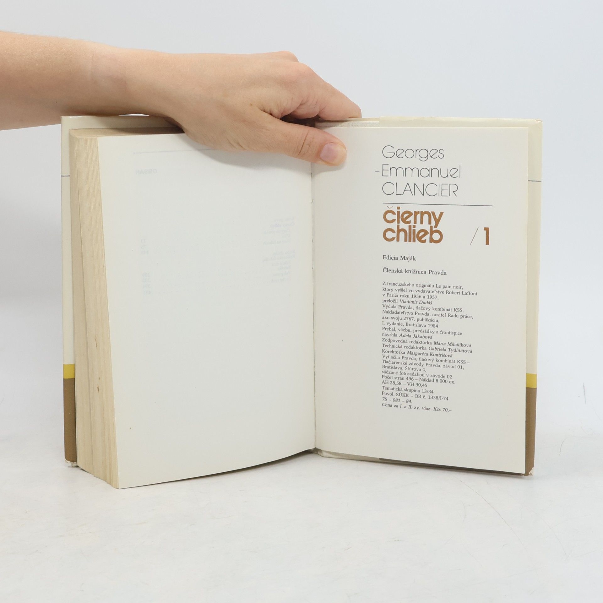 Georges Emmanuel Clancier Čierny chlieb 1