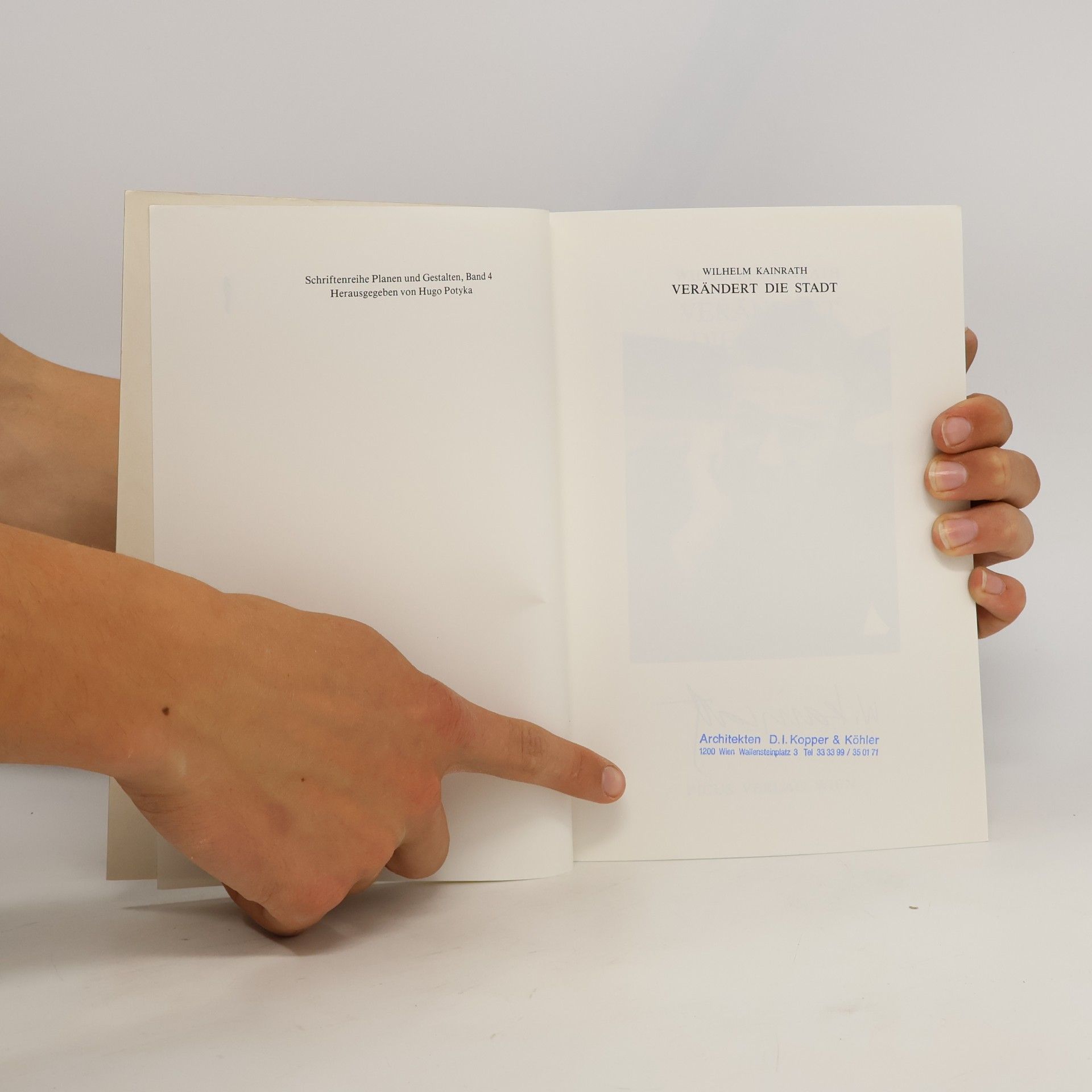 Wilhelm Kainrath Verändert die Stadt : Texte 1971-1986