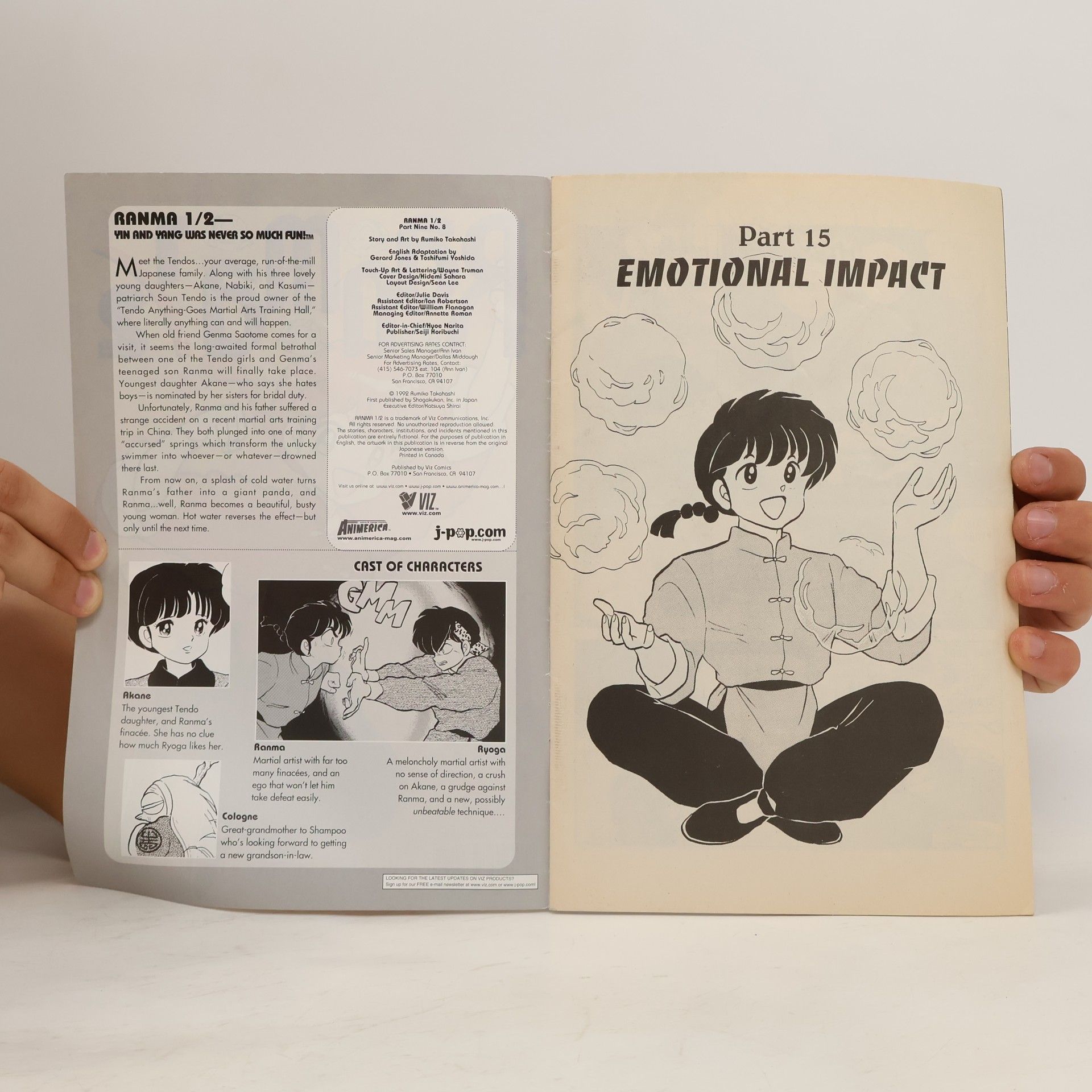 Rumiko Takahashi Ranma 1/2 Part Nine No. 8