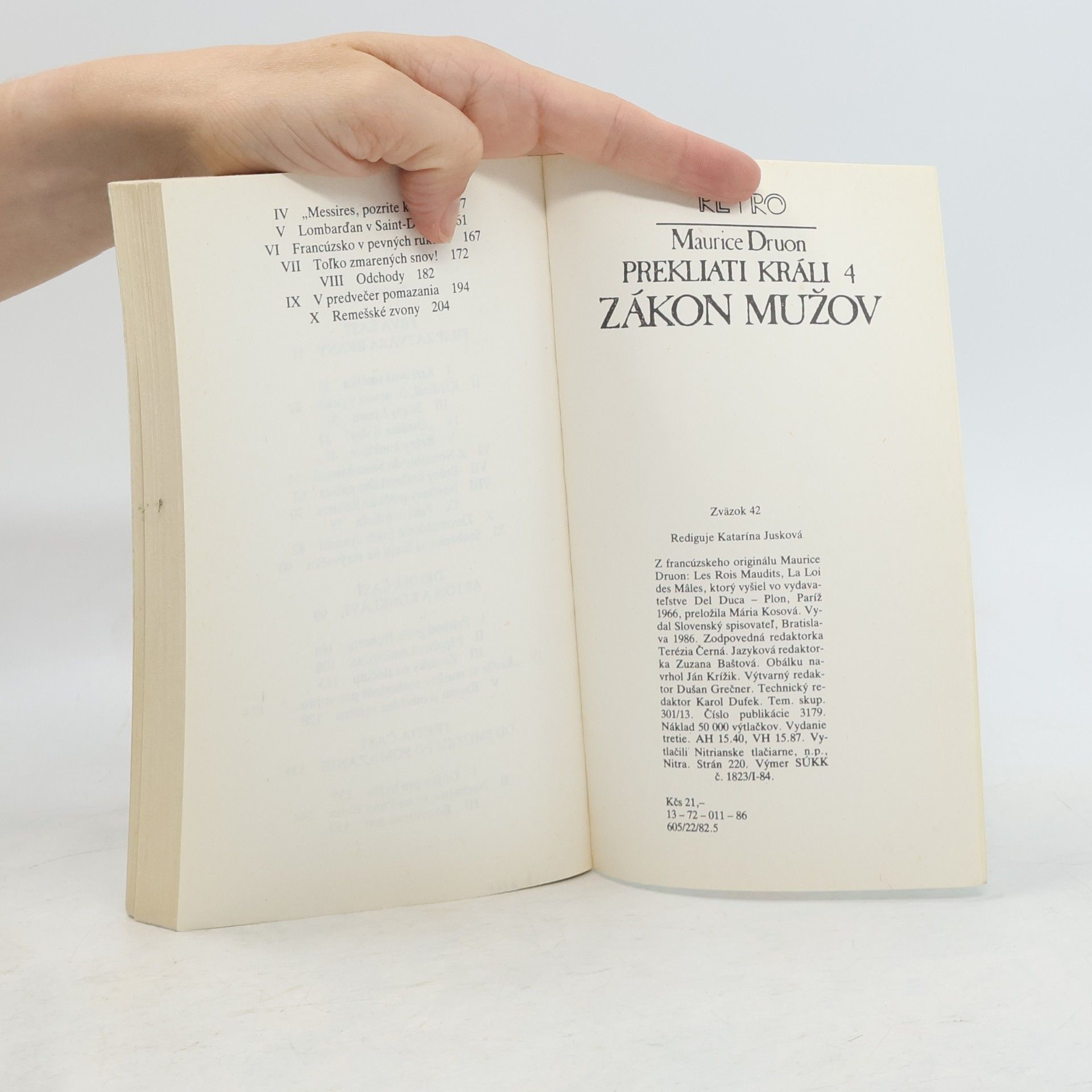 Maurice Druon Prekliati králi 4. Zákon mužov