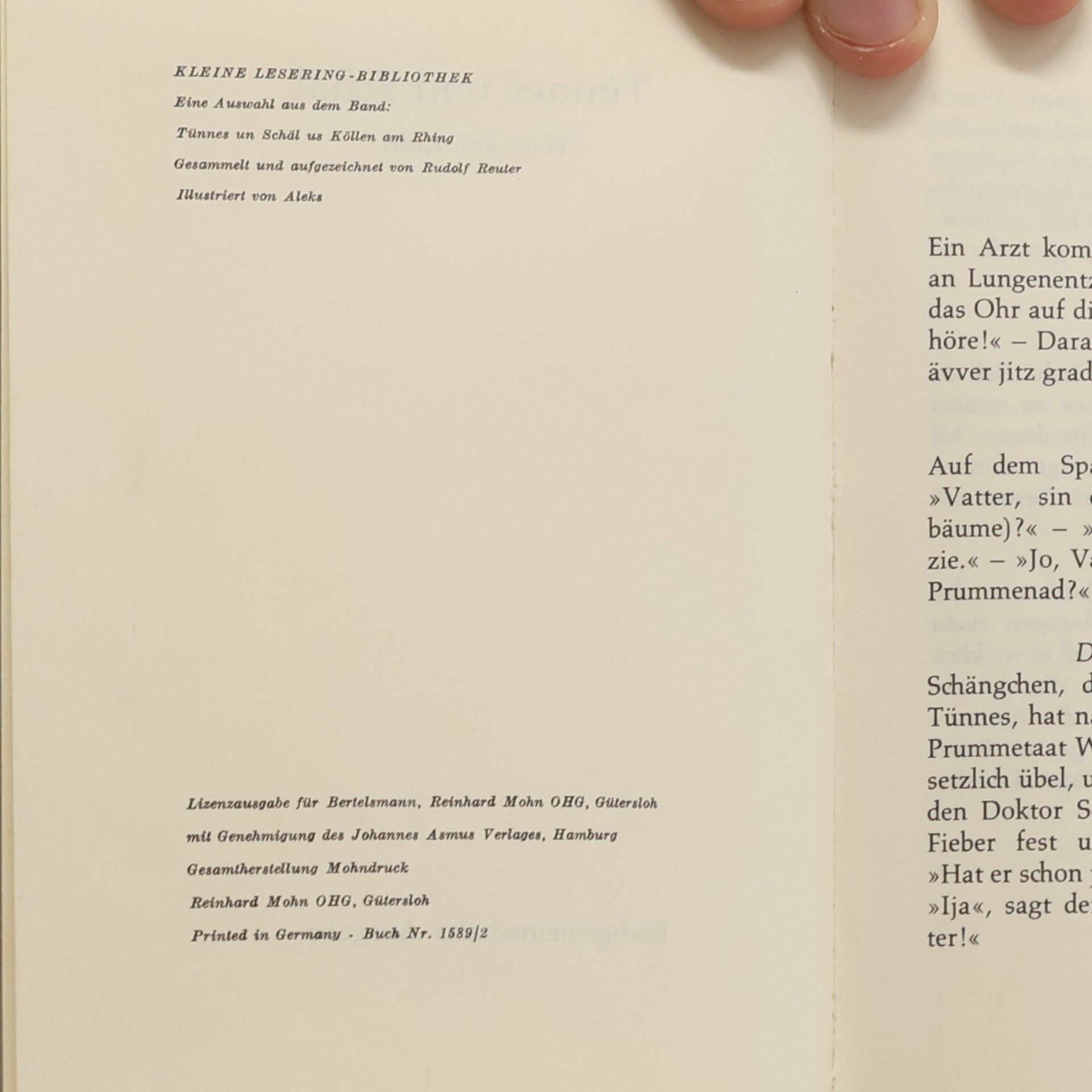 Rudolf Reuter Tünnes und Schäl us Köllen am Rhing