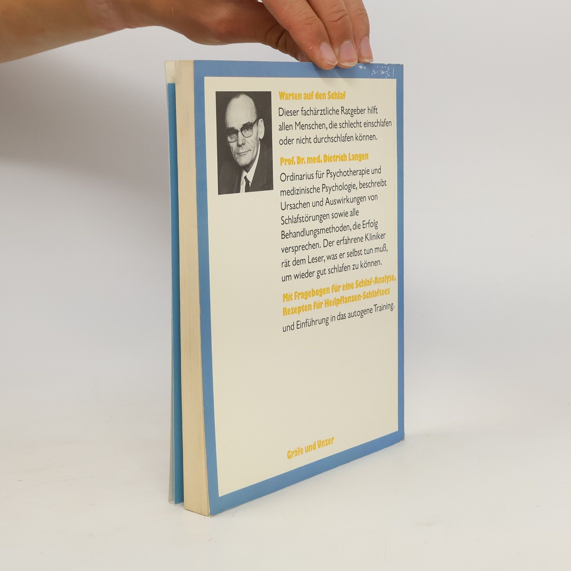 Dietrich Langen Sprechstunde Schlafstörungen