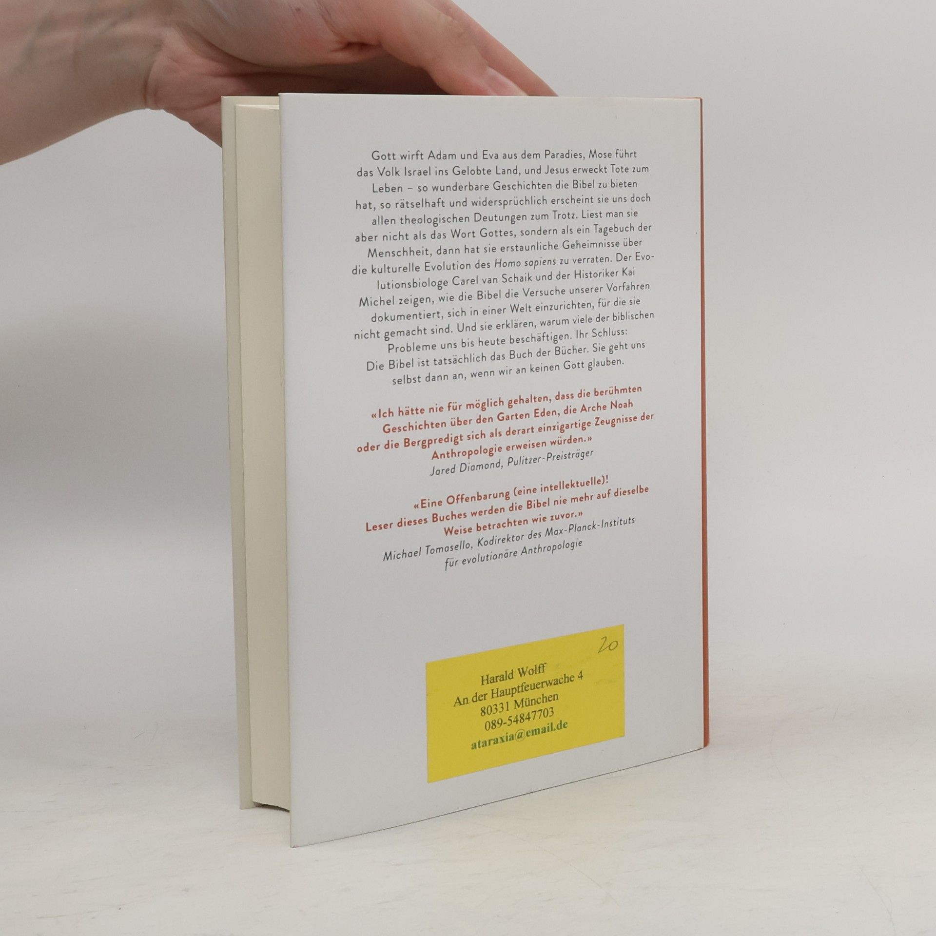Carel van Schaik Das Tagebuch der Menschheit