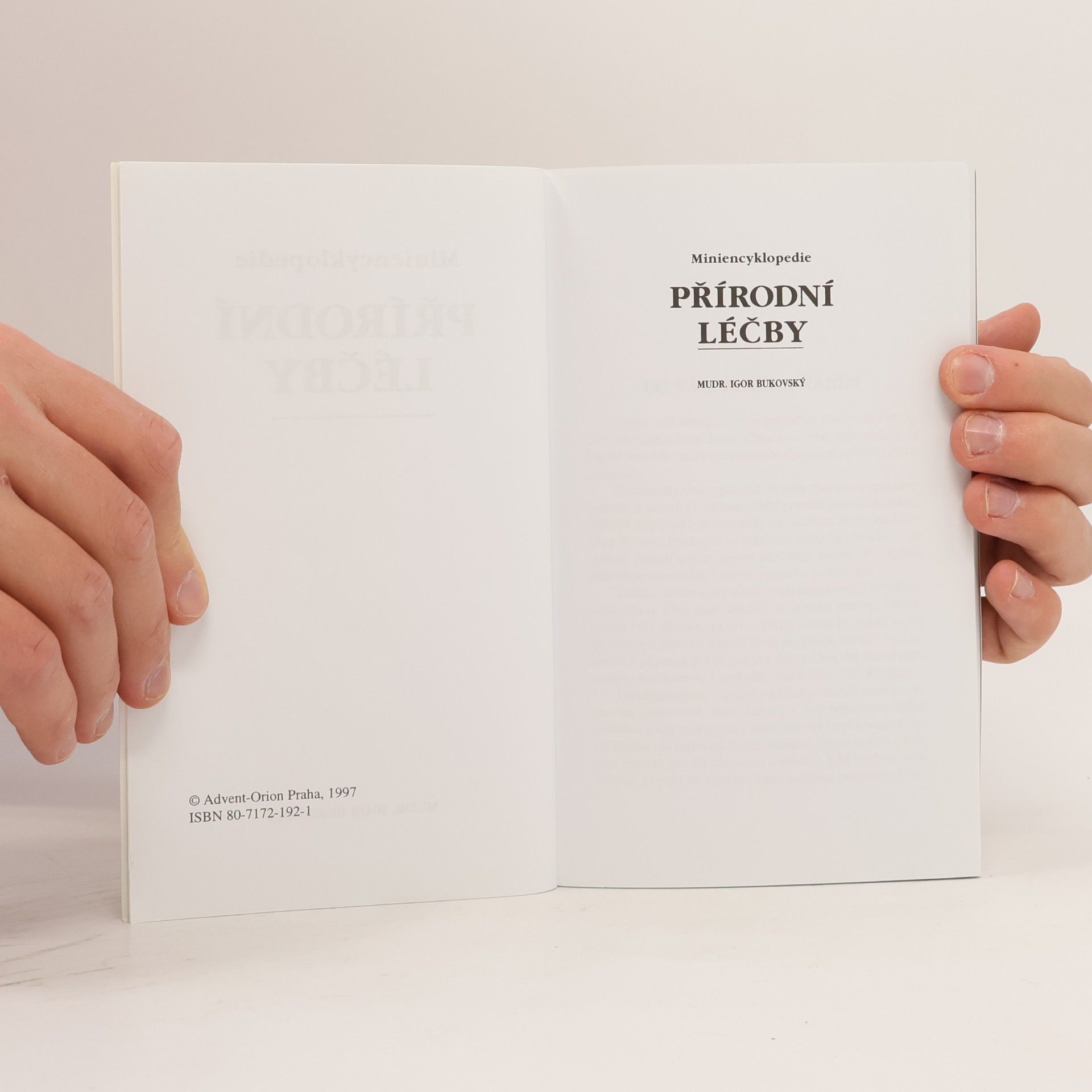 Igor Bukovský Miniencyklopedie přírodní léčby