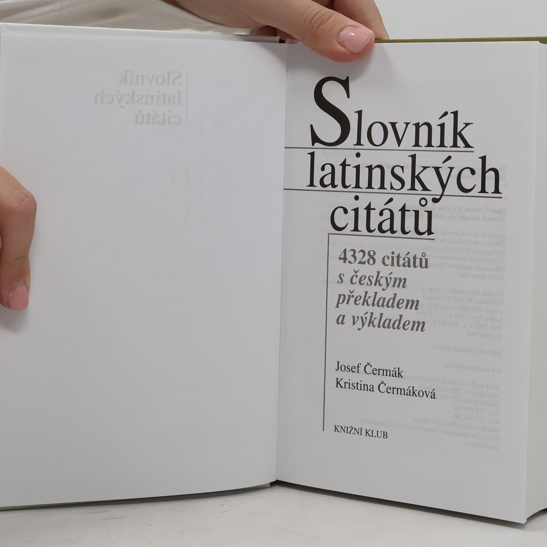 Josef Čermák Slovník latinských citátů