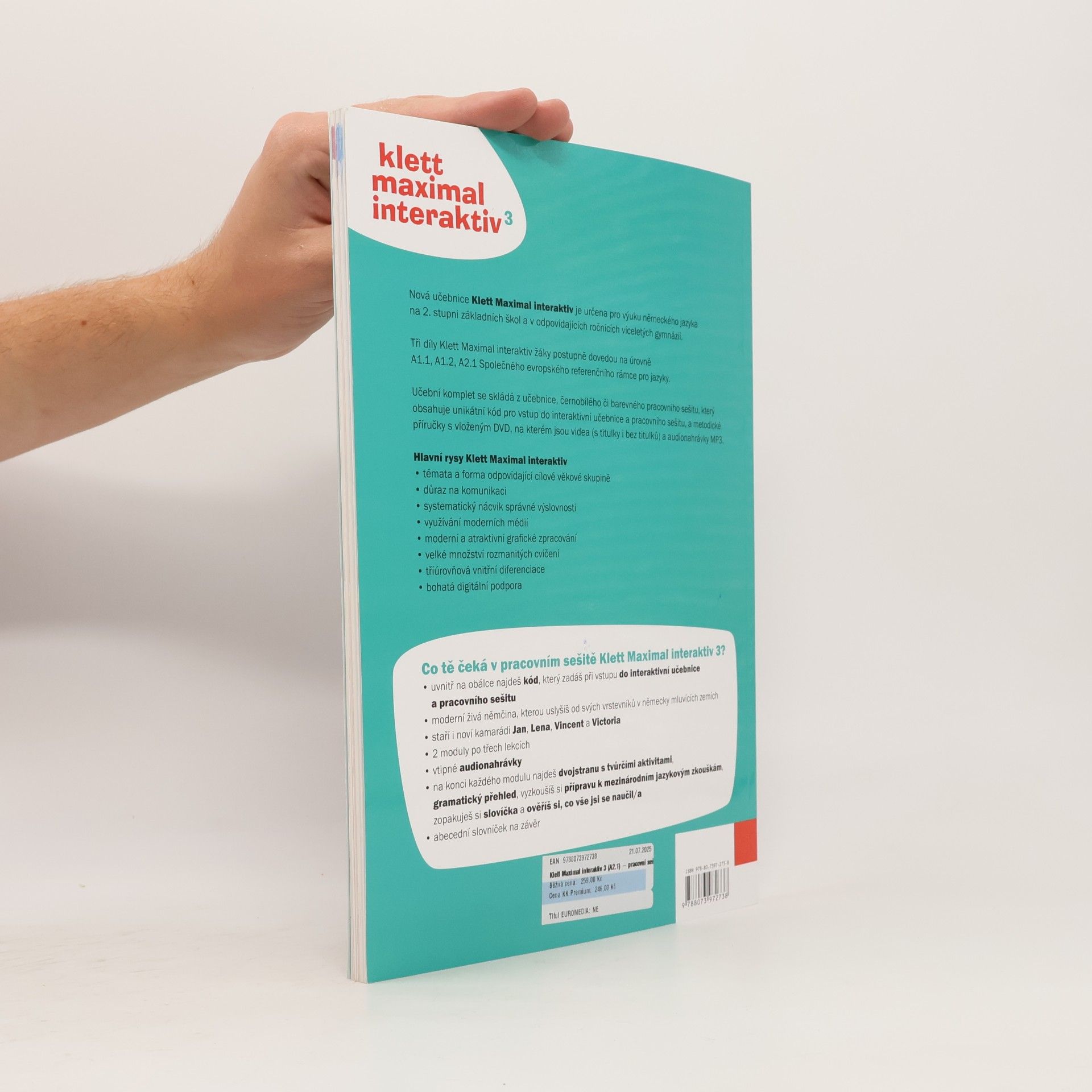 Autores varios Klett Maximal interaktiv 3 (A2.1) – pracovní sešit (barevný) s kódem