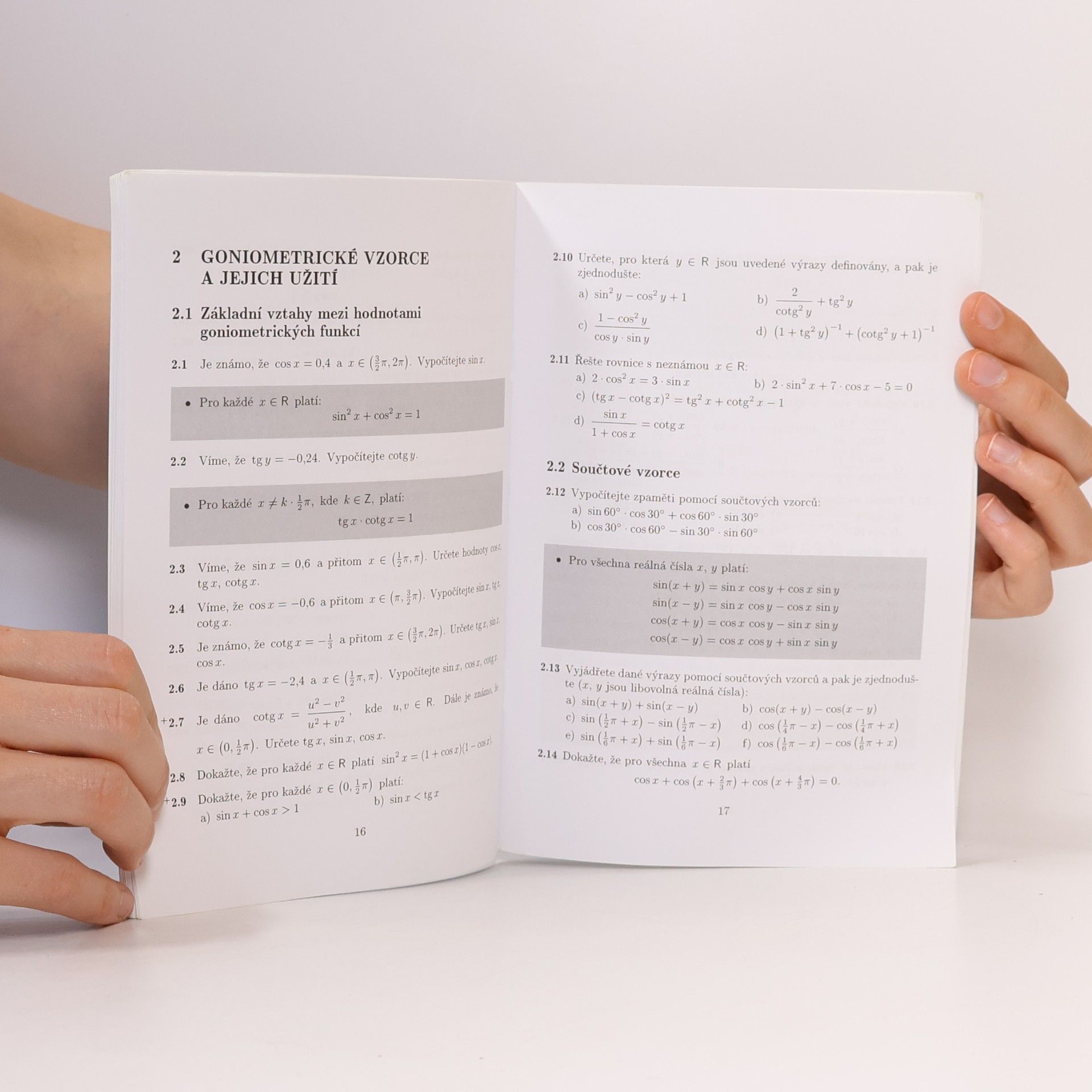 Oldřich Odvárko Sbírka úloh z matematiky pro gymnázia - Goniometrie
