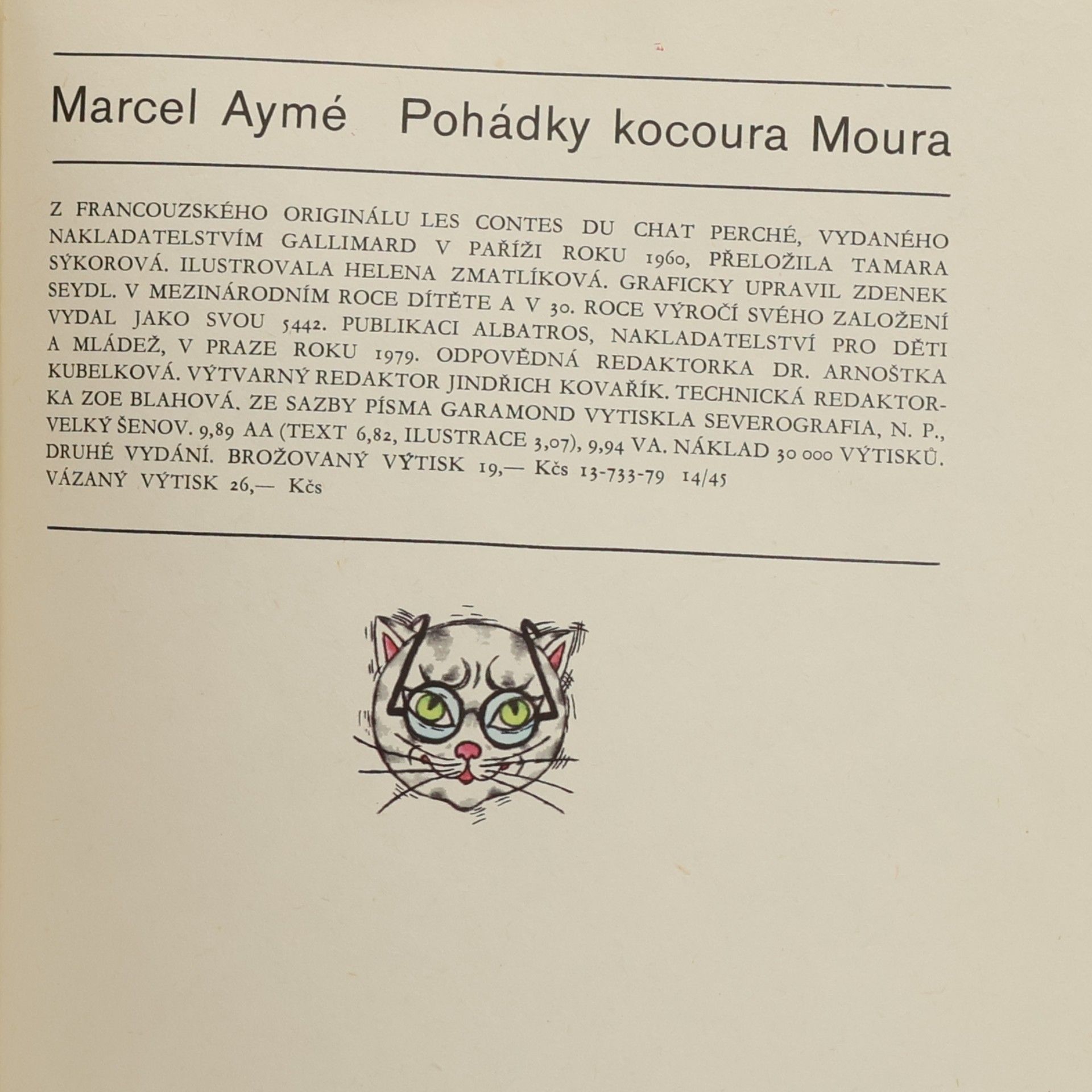 Marcel Aymé Pohádky kocoura Moura