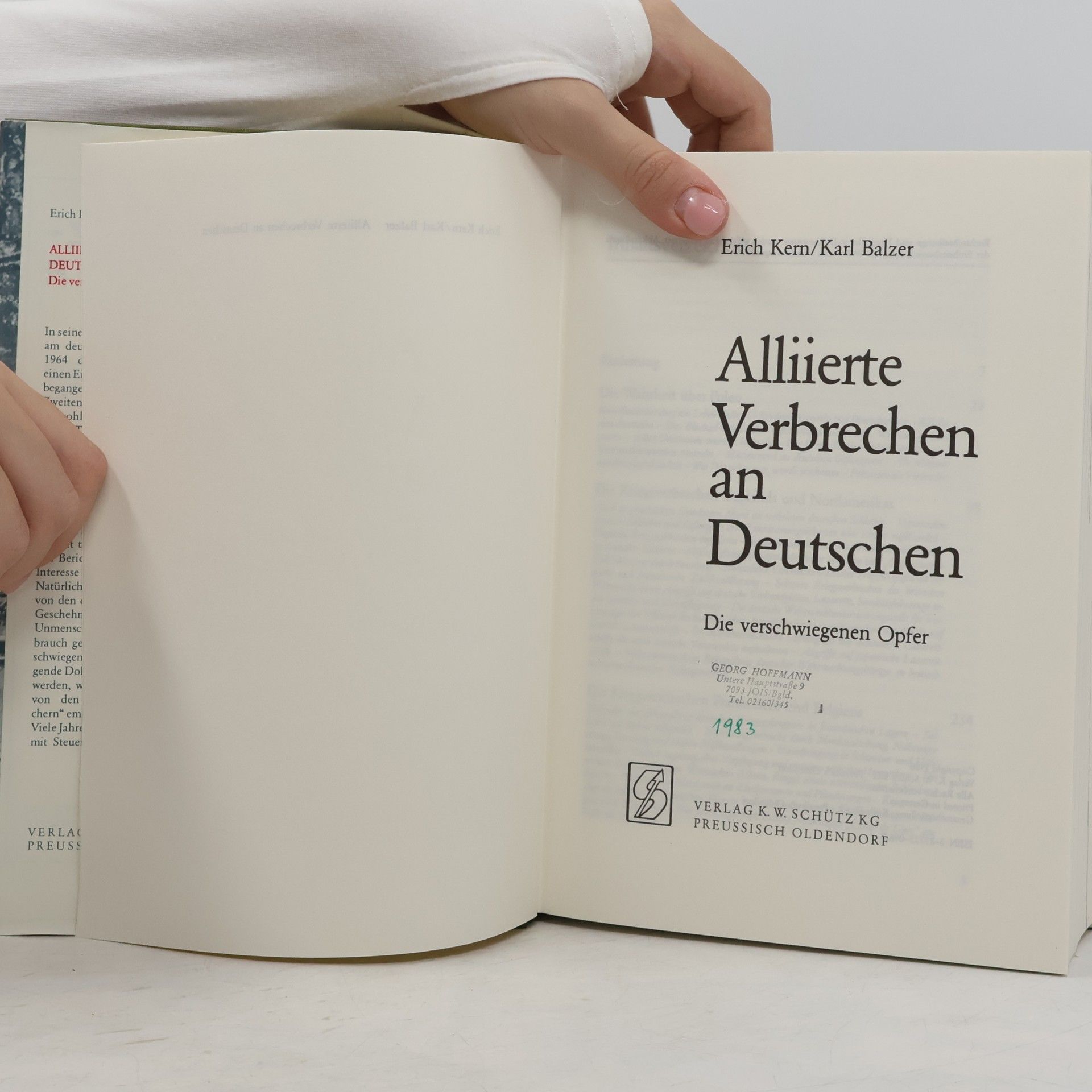 Erich Kern Alliierte Verbrechen an Deutschen