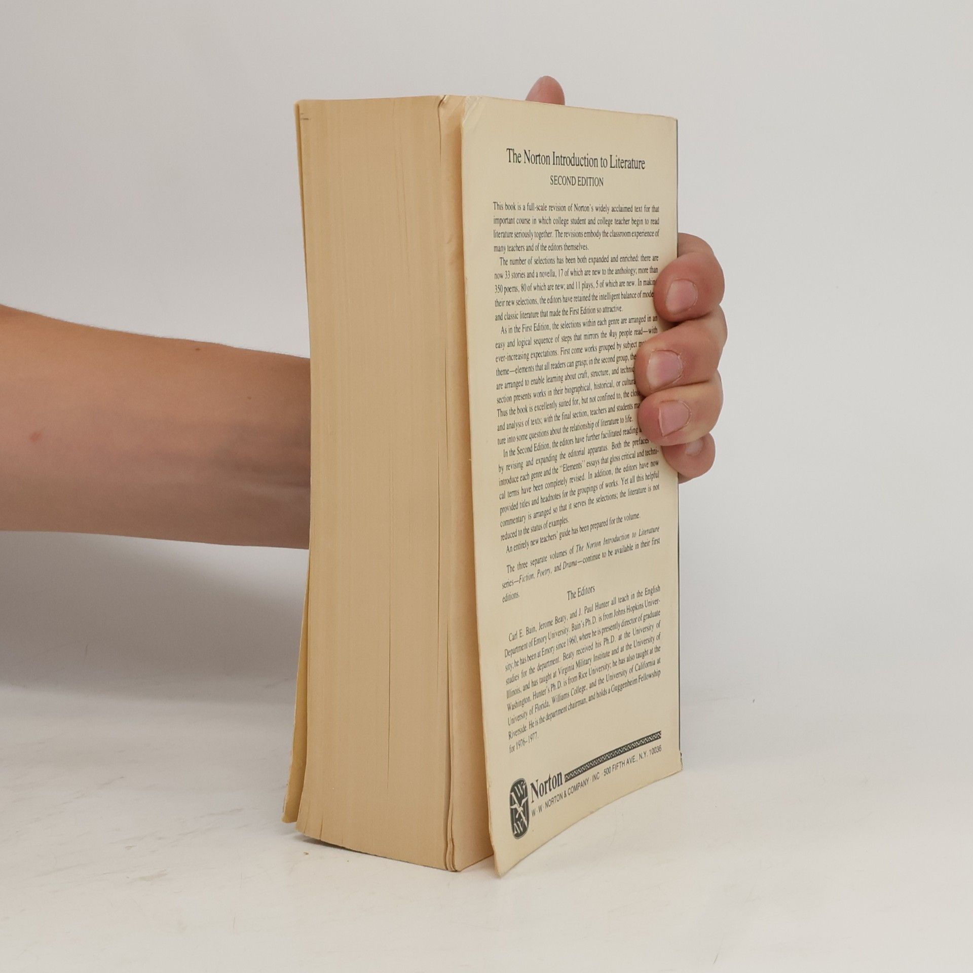Carl E. Bain The Norton Introduction to Literature