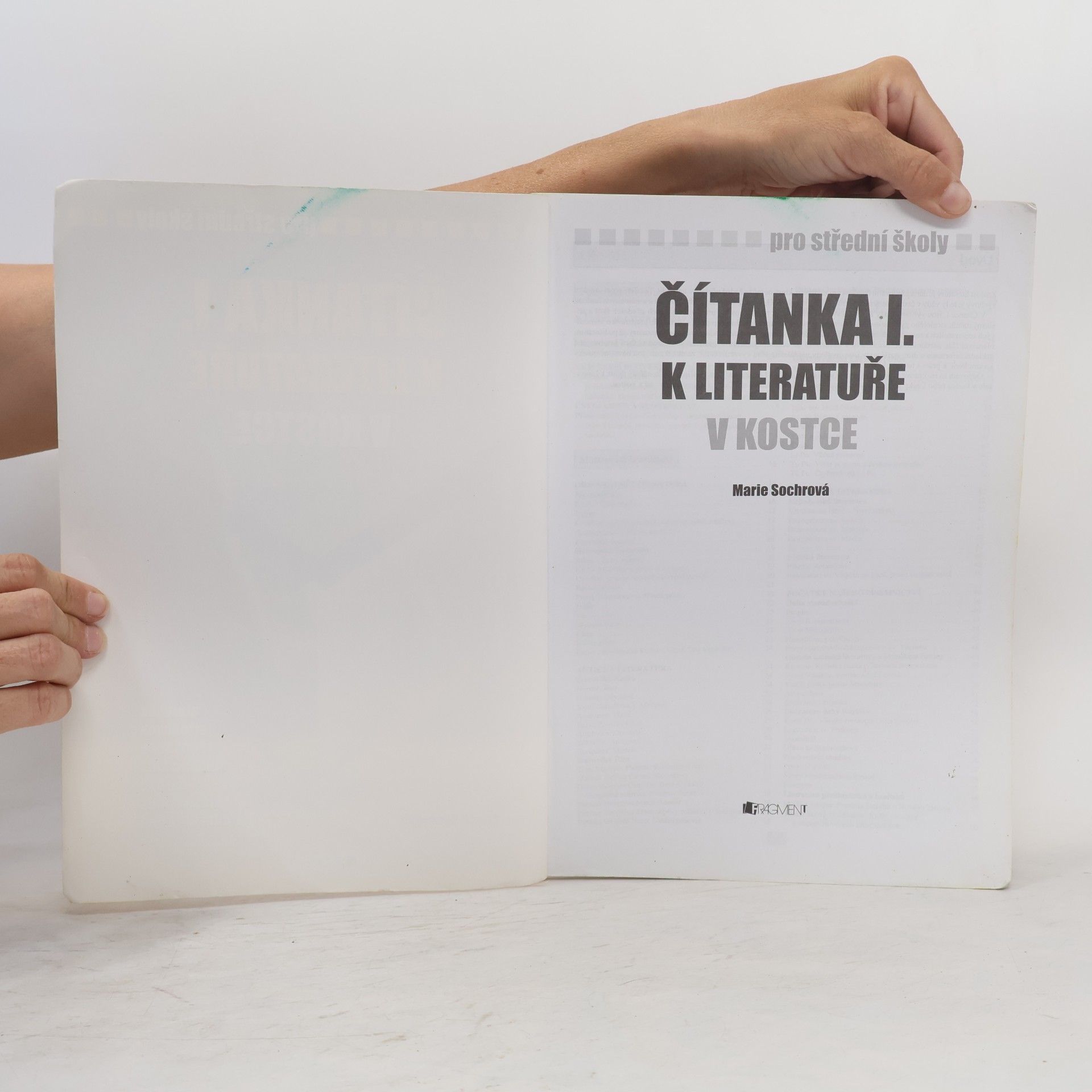 Marie Sochrová Čítanka I: K literatuře v kostce pro střední školy