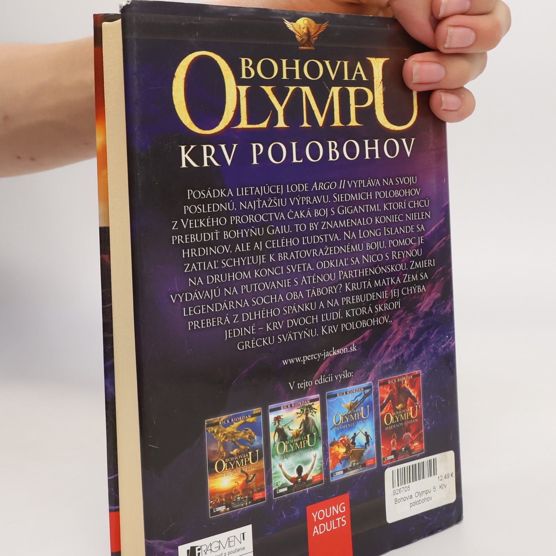Rick Riordan Krv polobohov. Bohovia Olympu 5
