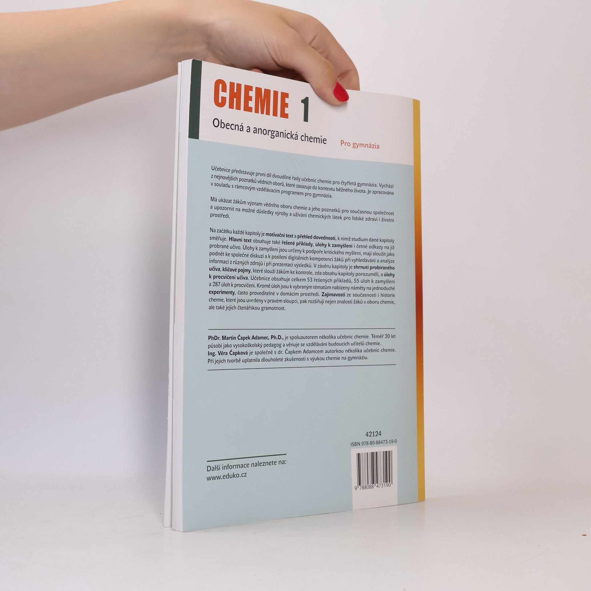 Martin Adamec Chemie 1. Obecná a anorganická chemie. Pro gymnázia
