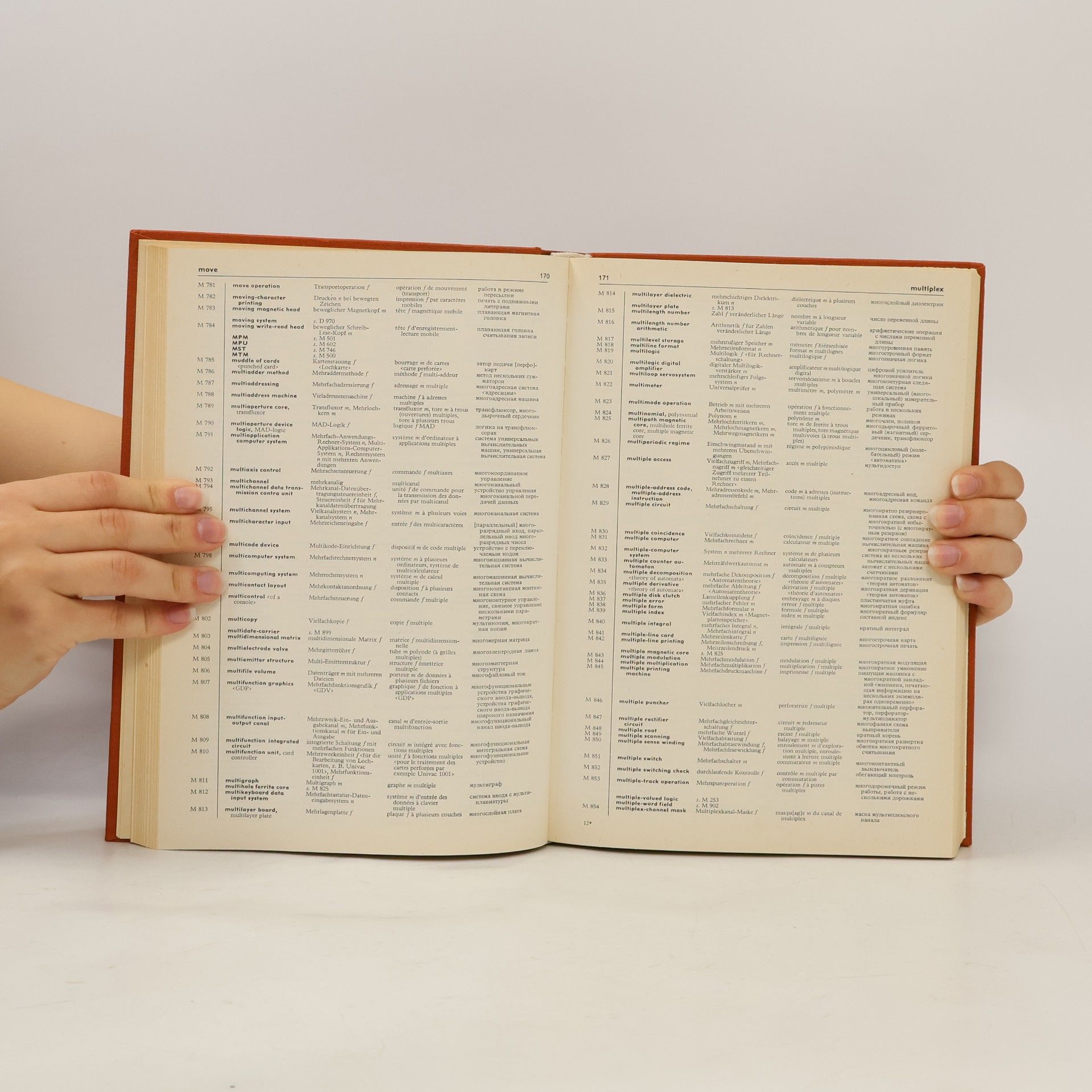 Various authors Technický prekladový slovník. Spracovanie informácií. Anglicko-nemecko-francúzsko-rusko-slovenský slovník