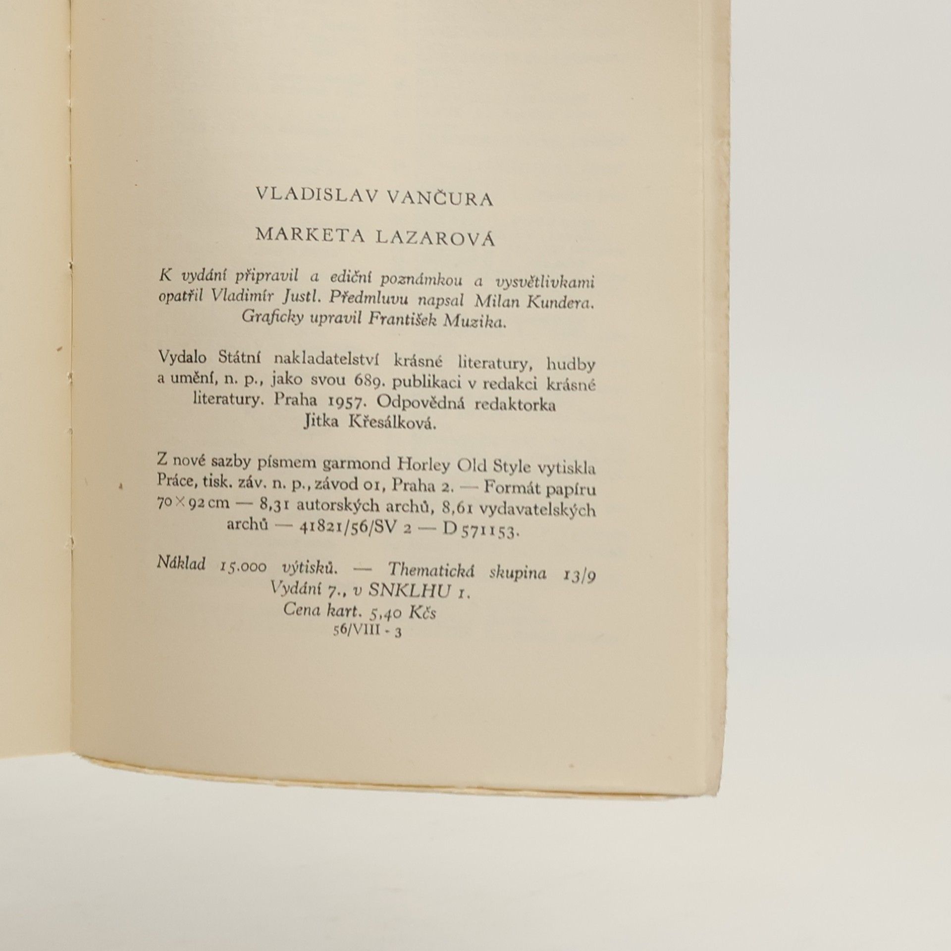 Vladislav Vančura Marketa Lazarová