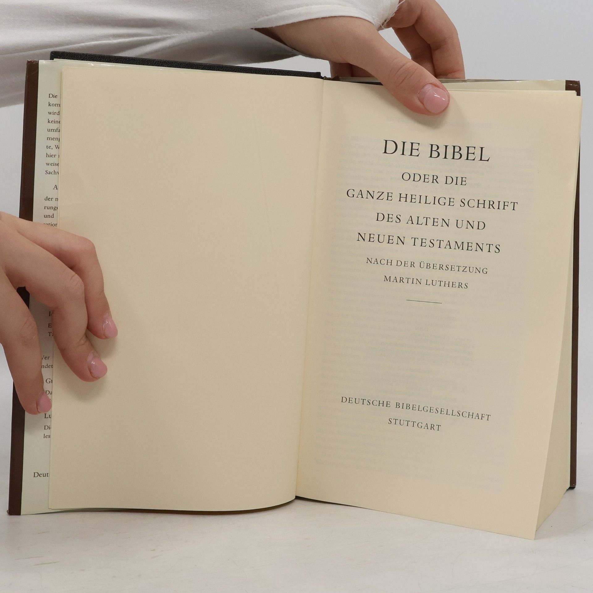 Martin Luther Die Bibel oder die Ganze Heilige Schrift des Alten und neuen Testaments