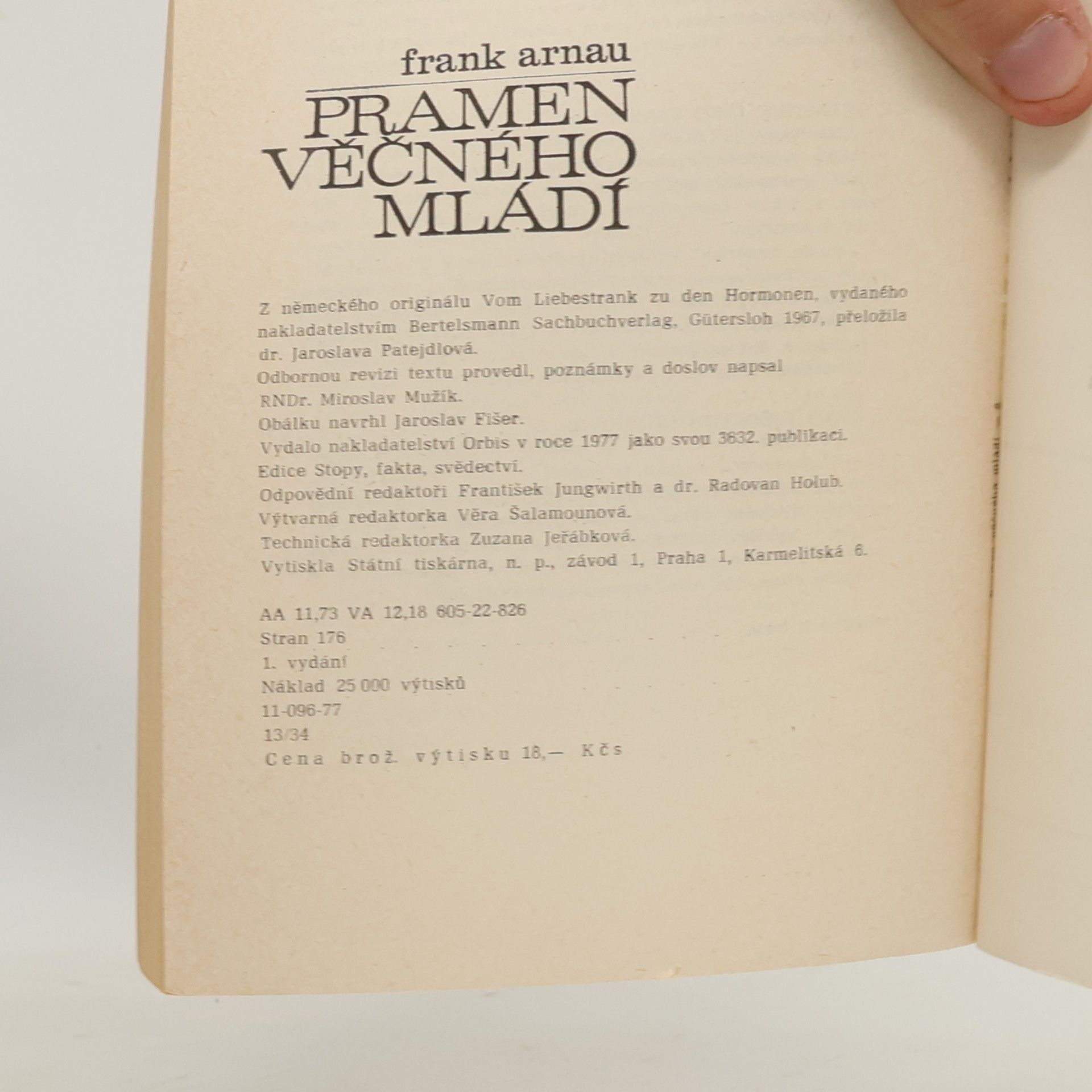 Frank Arnau Pramen věčného mládí