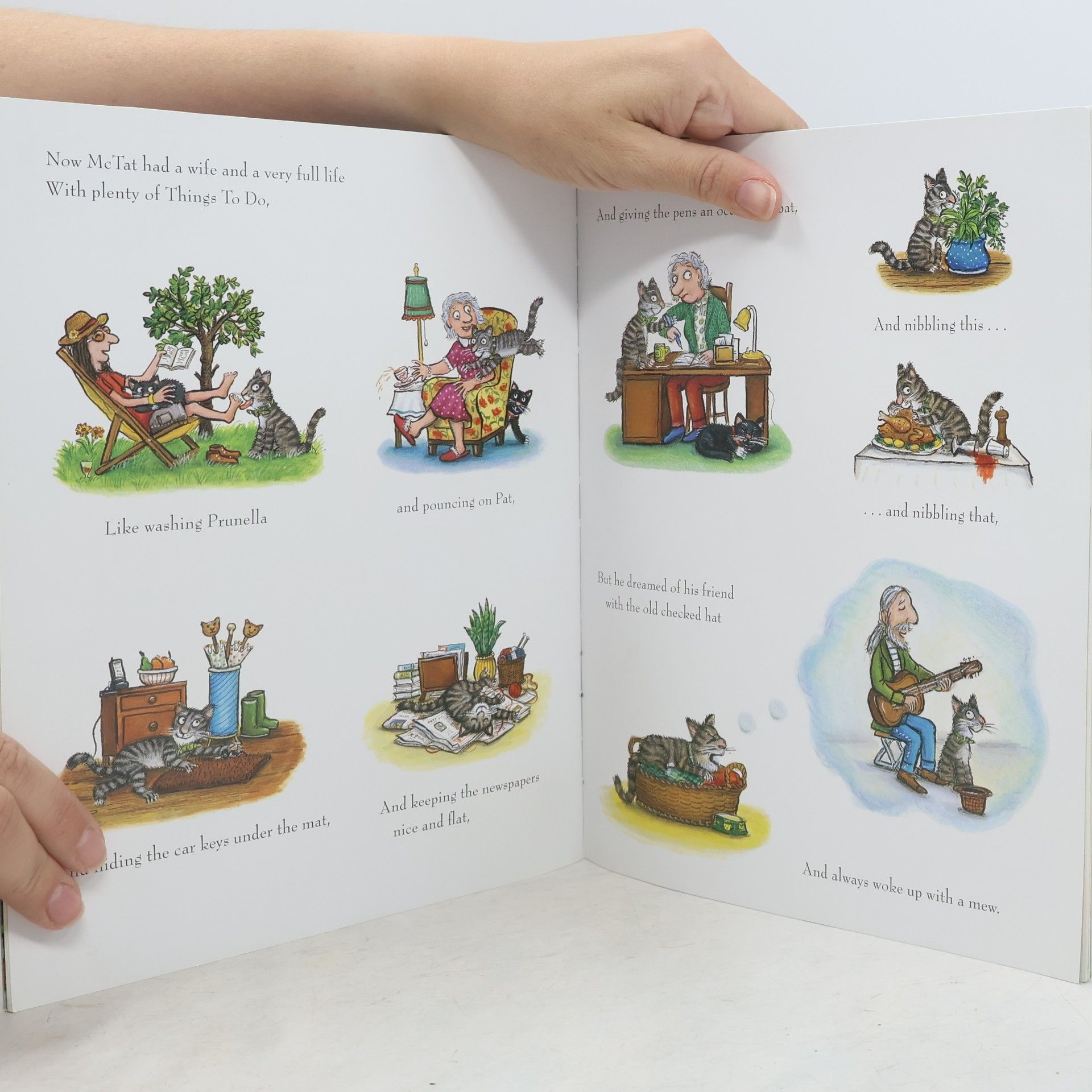 Julia Donaldson Tabby McTat. Tommi Tatze, englische Ausgabe