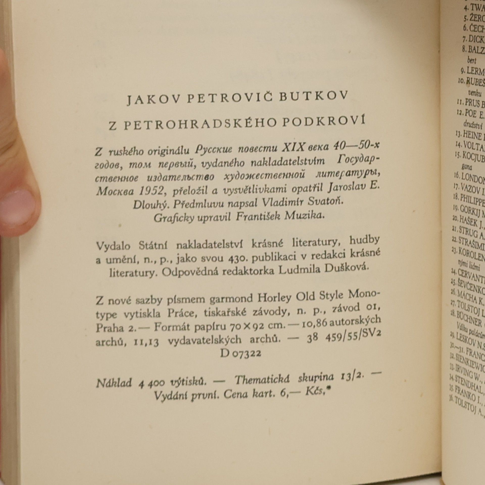Jakov Petrovič Butkov Z petrohradského podkroví