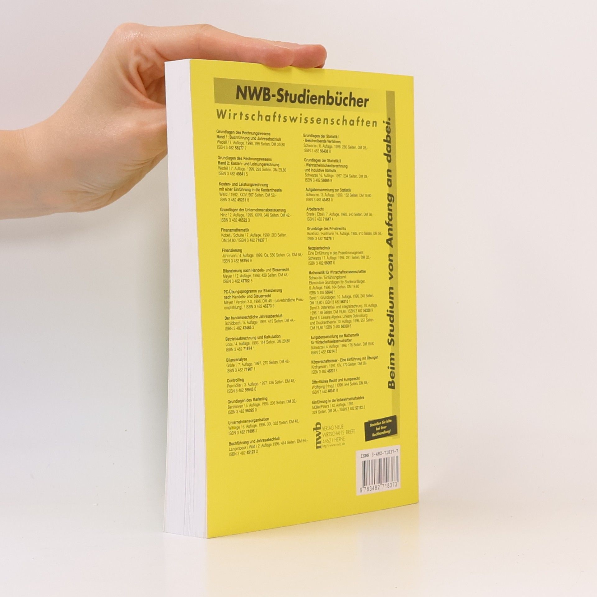 H. Kobelt NWB-Studienbücher - Wirtschaftswissenschaften - 7: Finanzmathematik