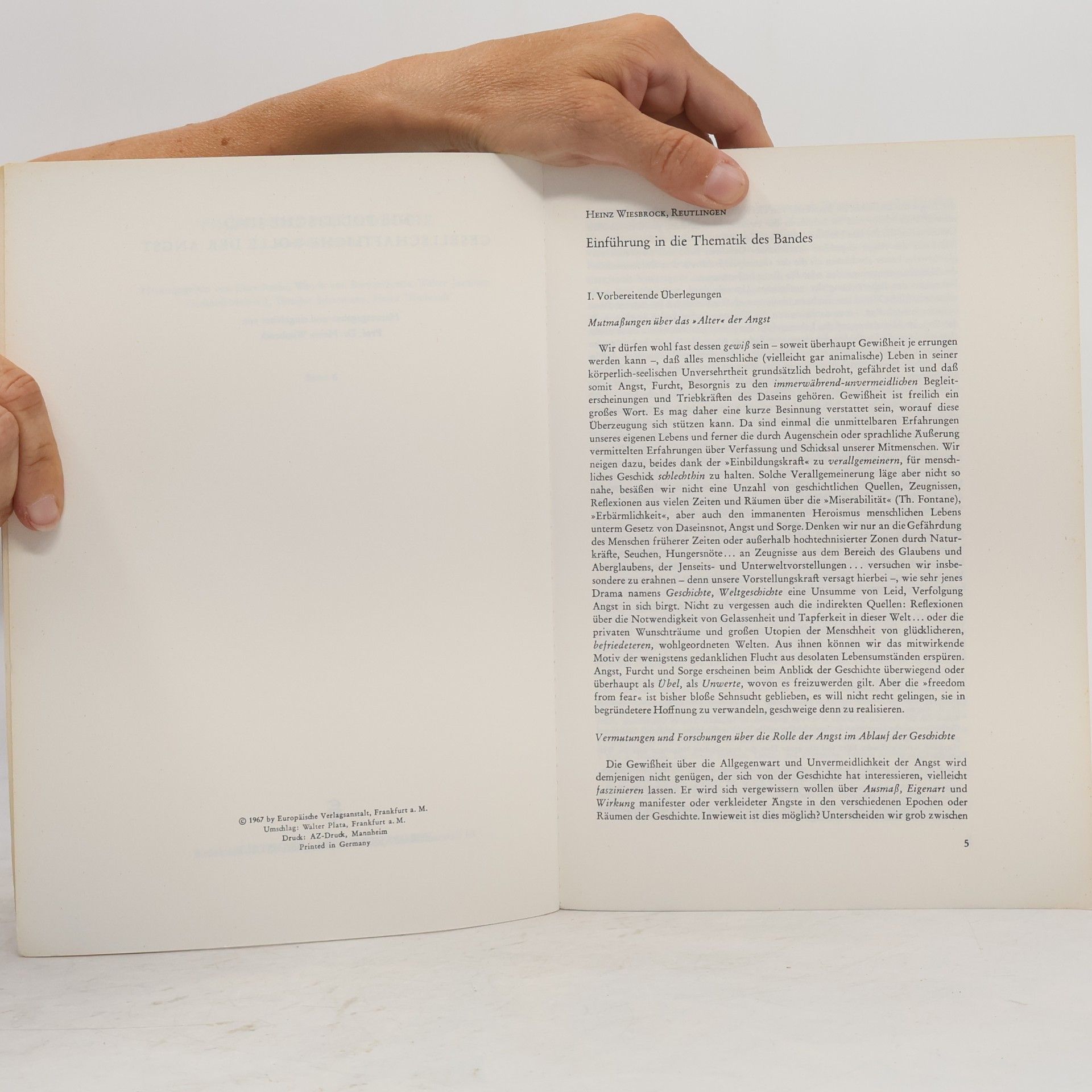 Autorenkollektiv Die politische und gesellschaftliche Rolle der Angst