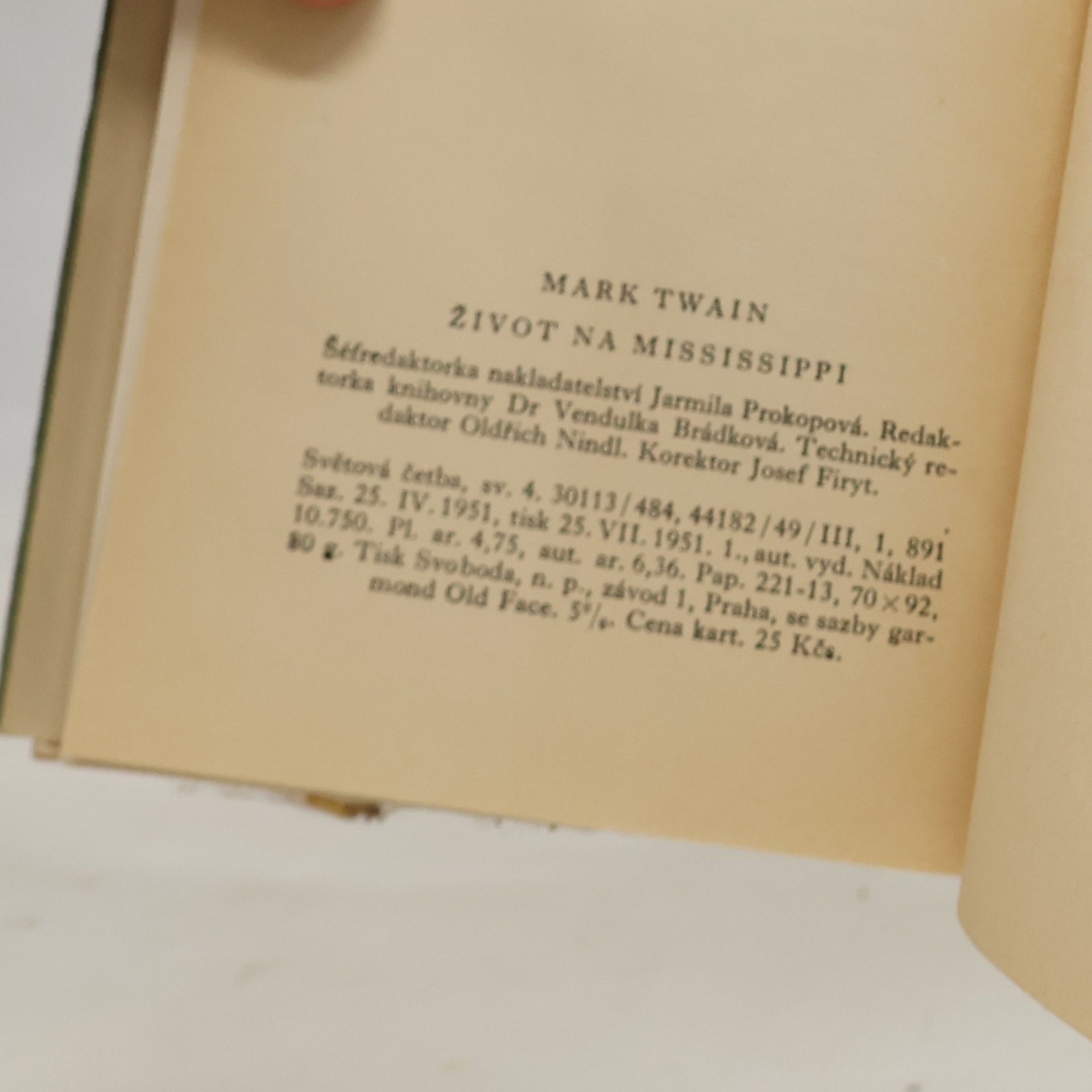 Mark Twain Život na Mississippi