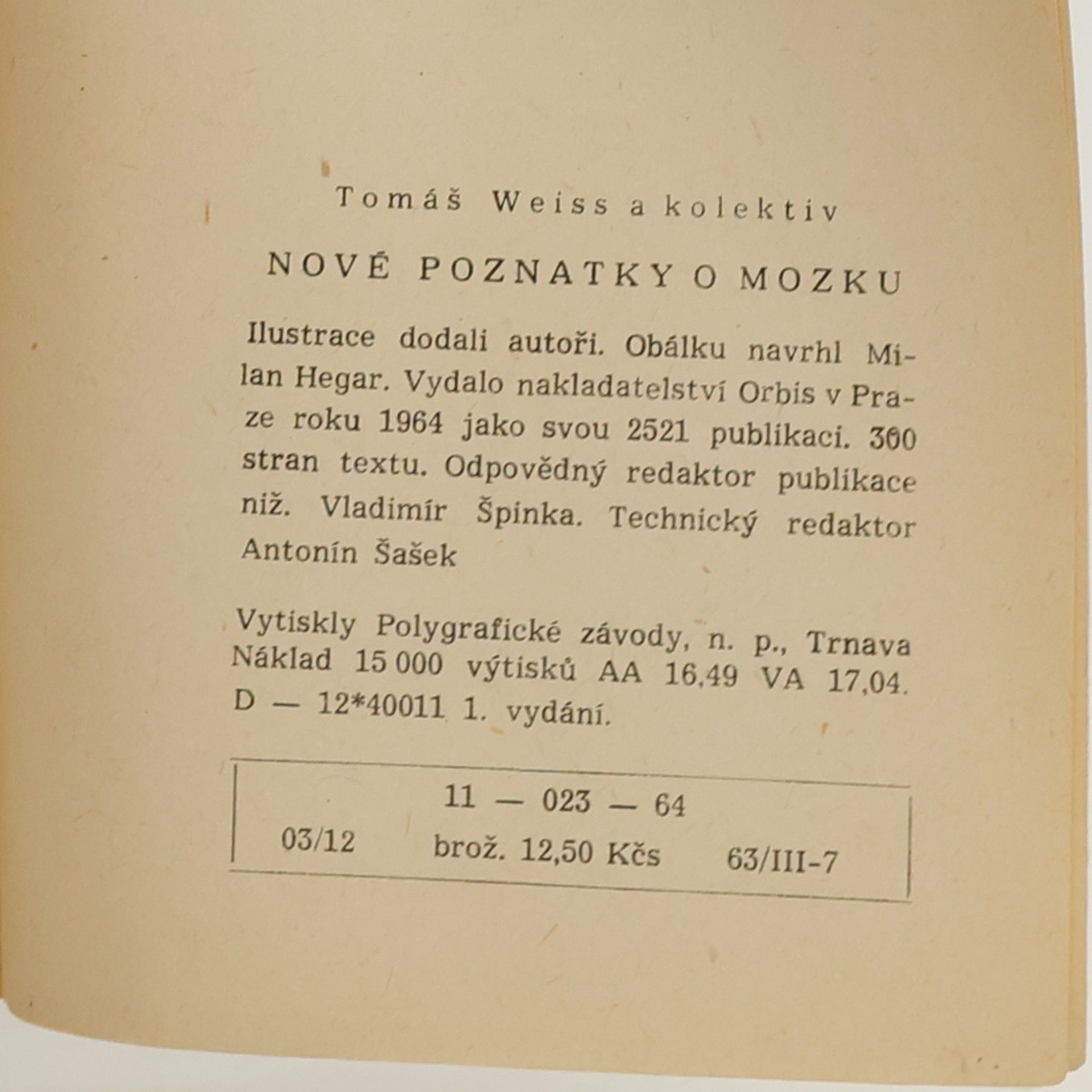 Tomáš Radil Nové poznatky o mozku