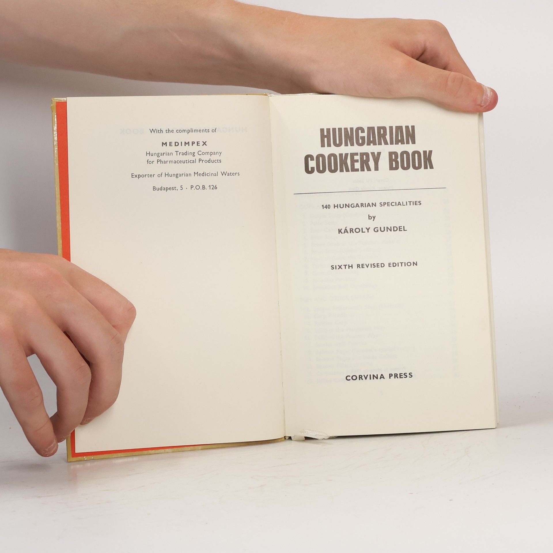Károly Gundel Hungarian Cookery Book