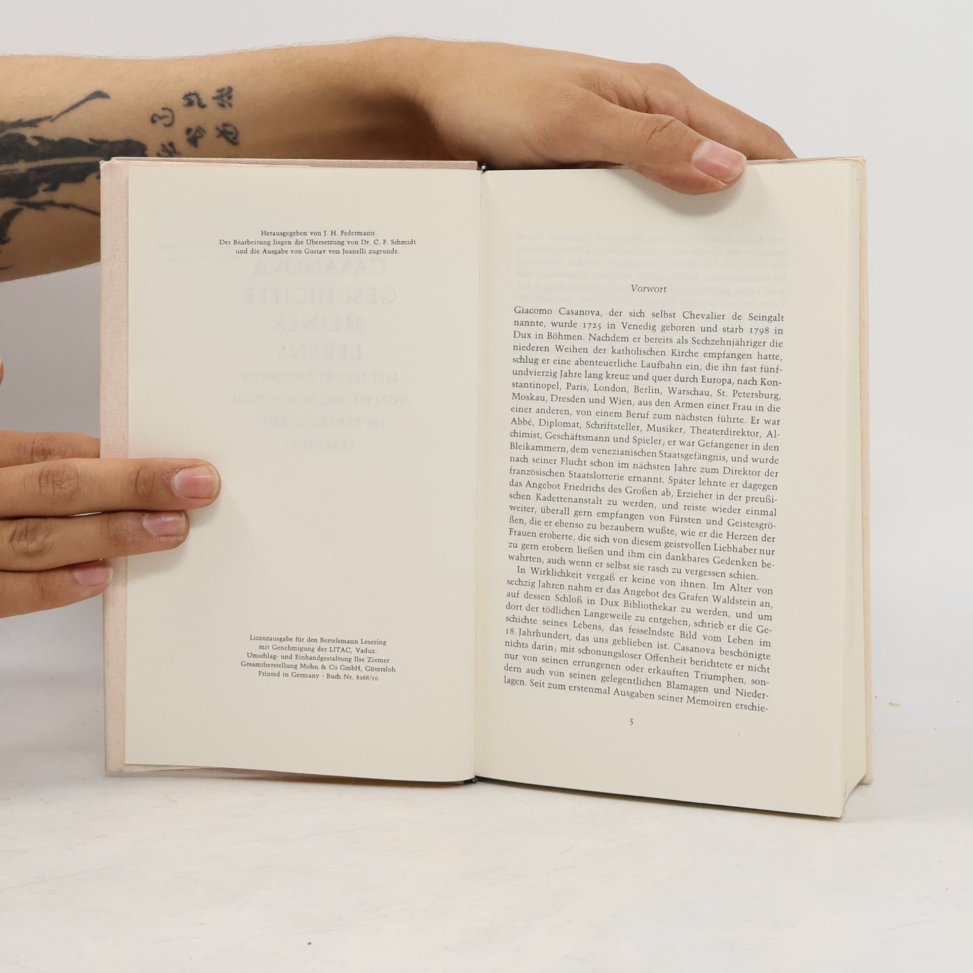 Giacomo Casanova Geschichte meines Lebens