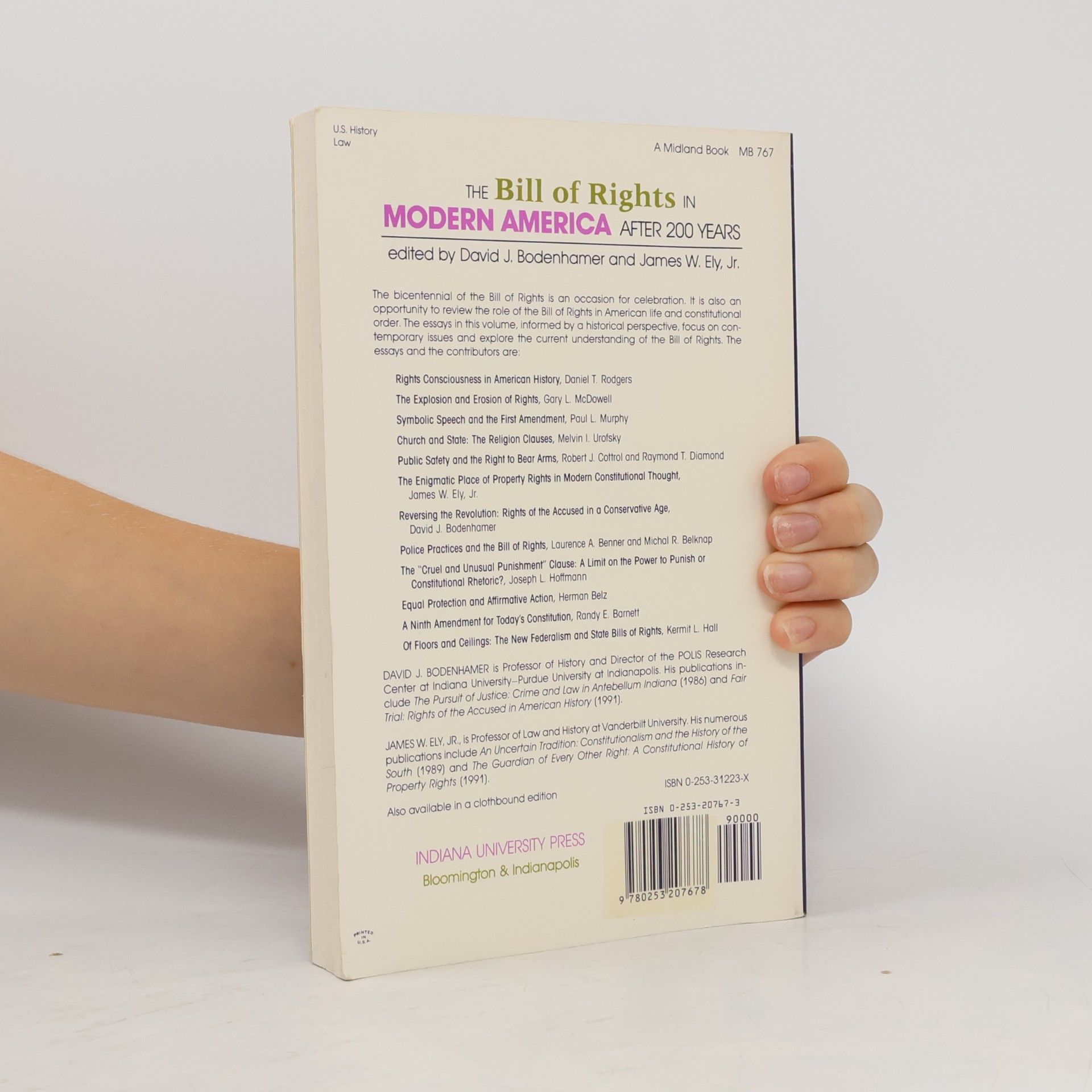 David J Bodenhamer The Bill of Rights in Modern America