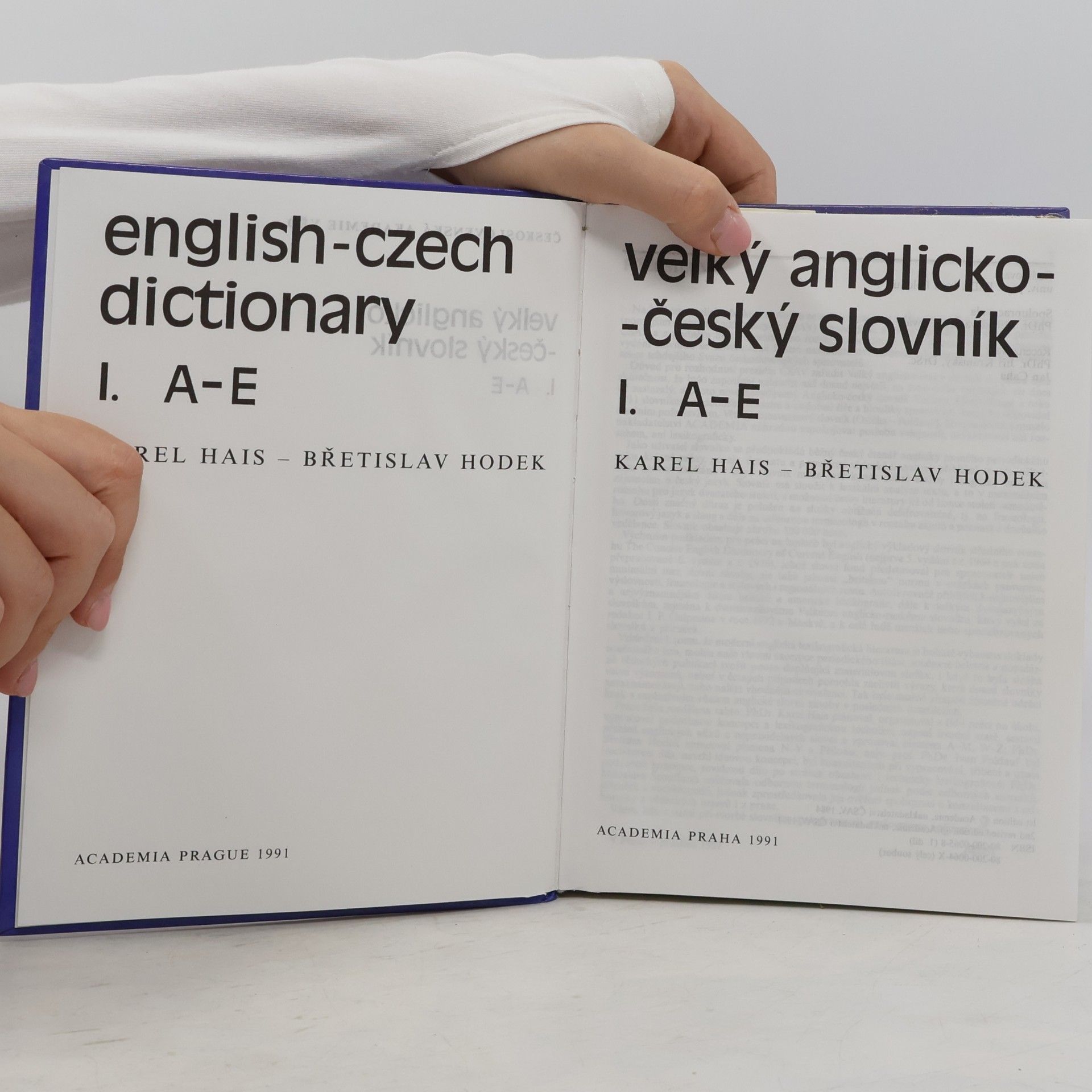 Karel Hais Velký anglicko-český slovník I., A-E