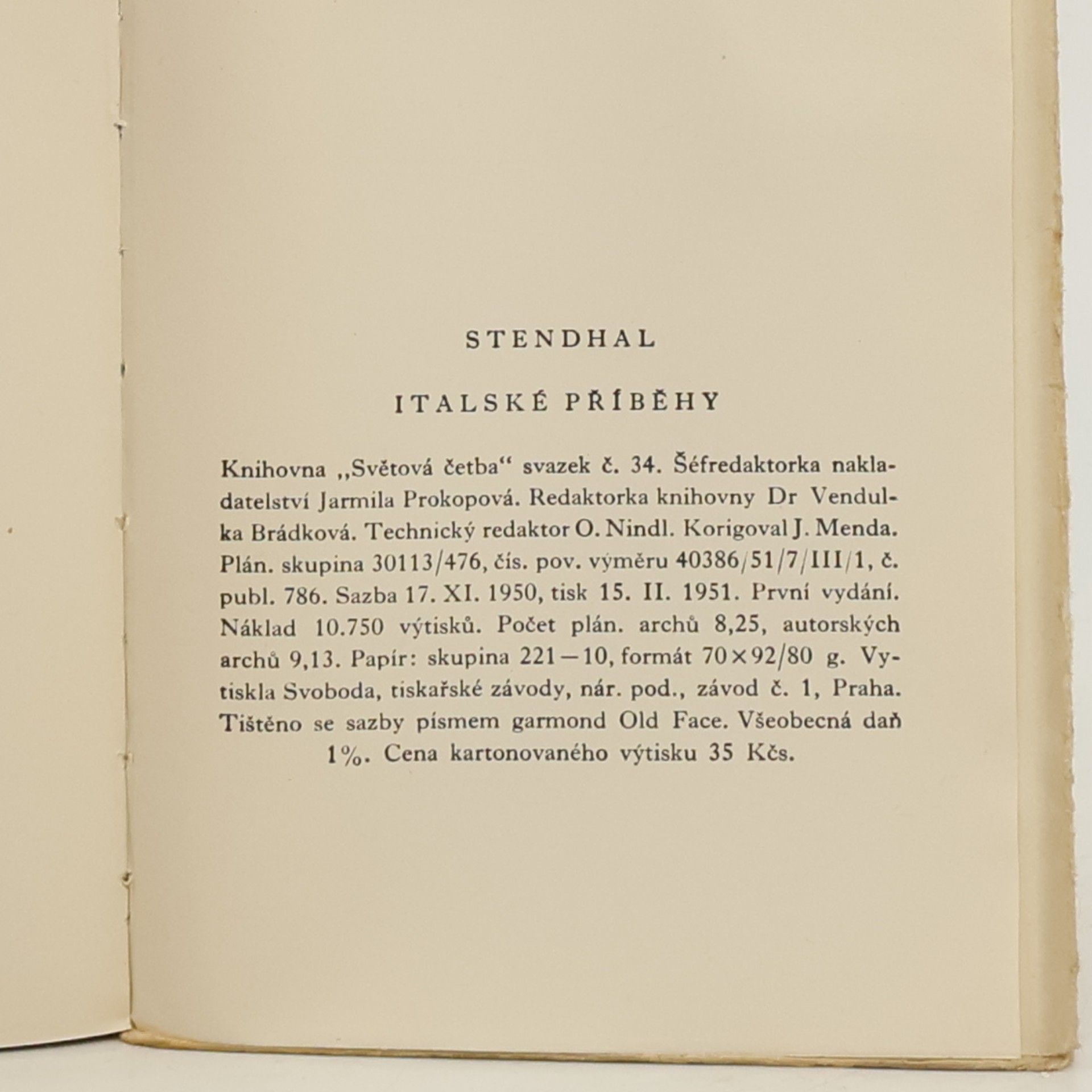 Stendhal Italské příběhy