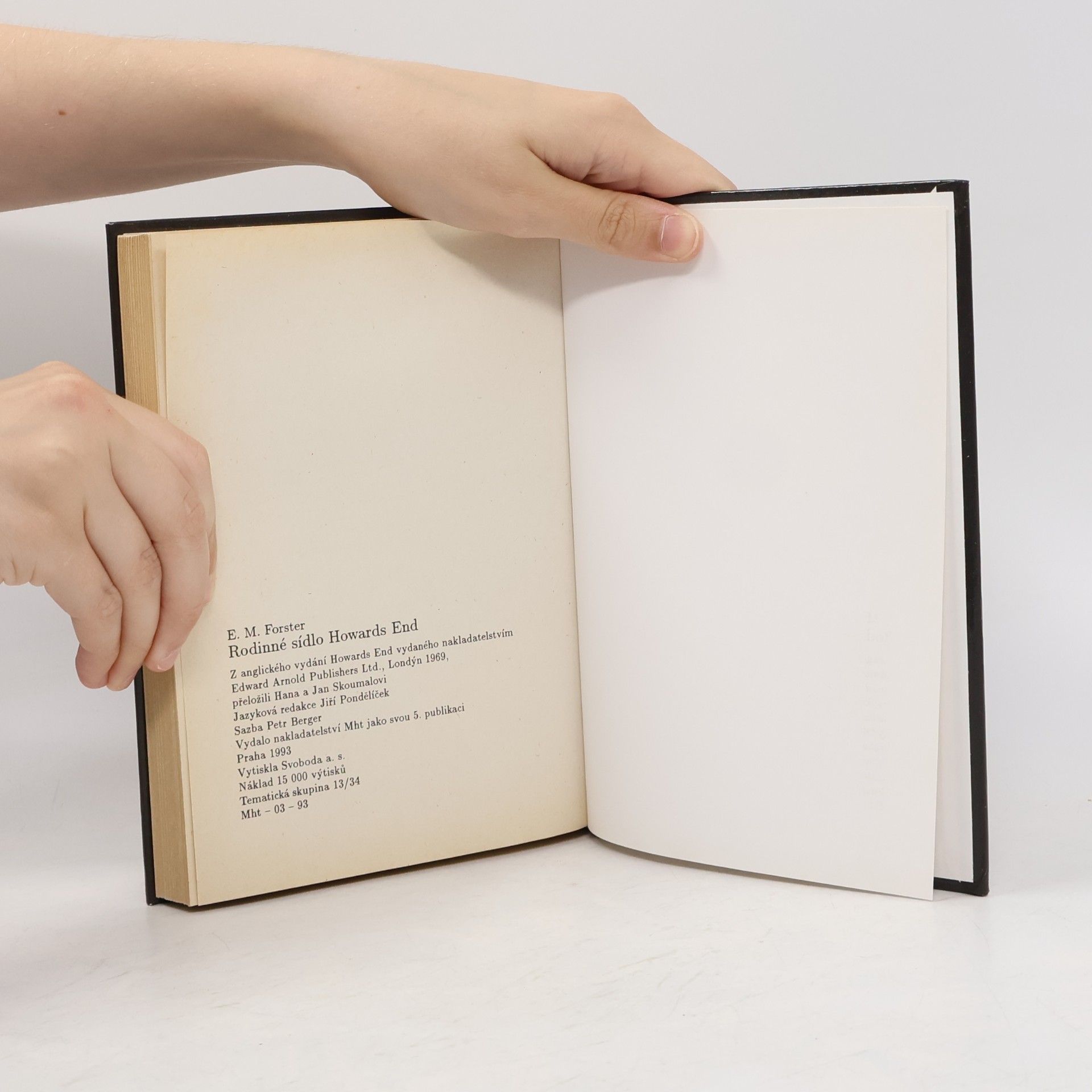 E. M. Forster Rodinné sídlo Howards End