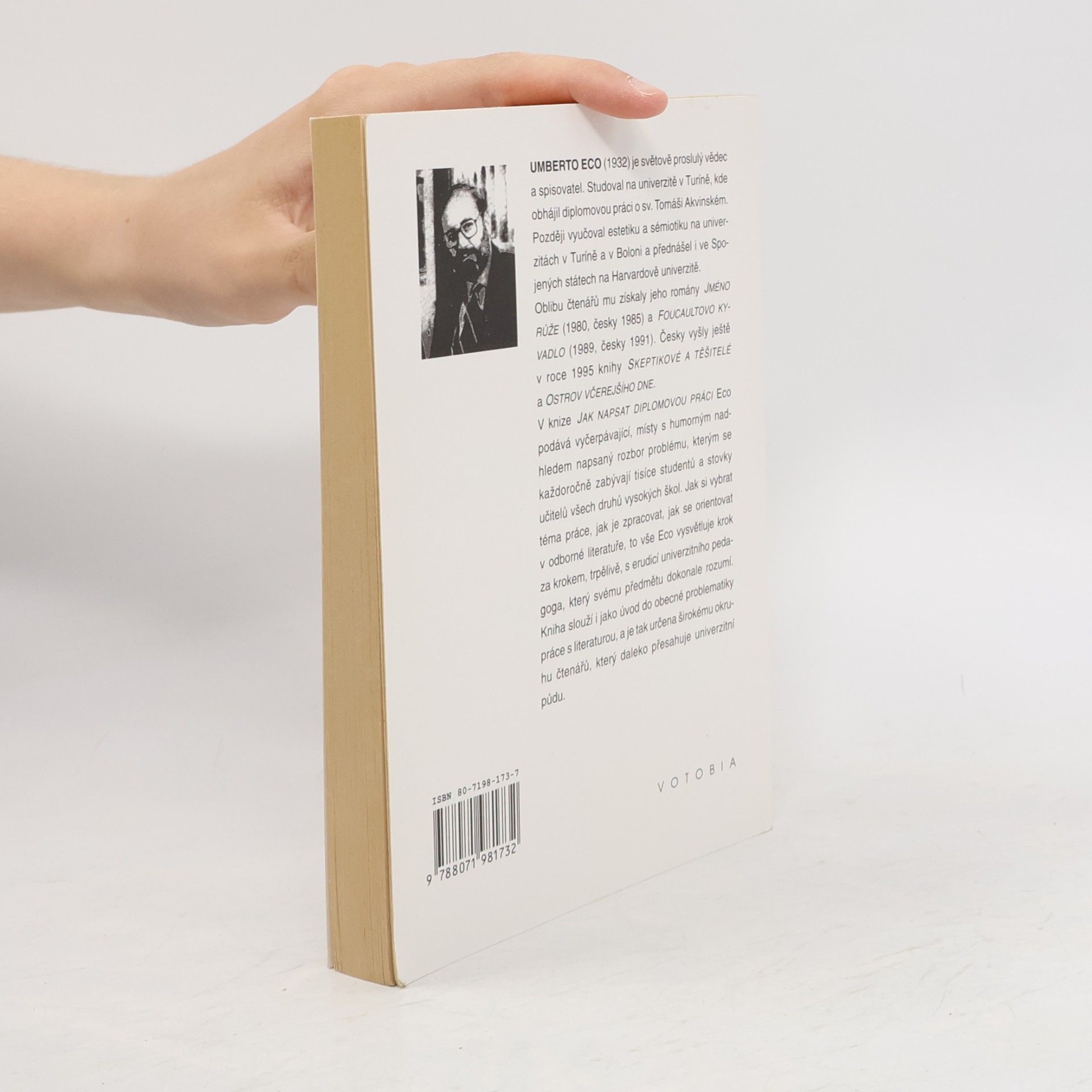 Umberto Eco Jak napsat diplomovou práci