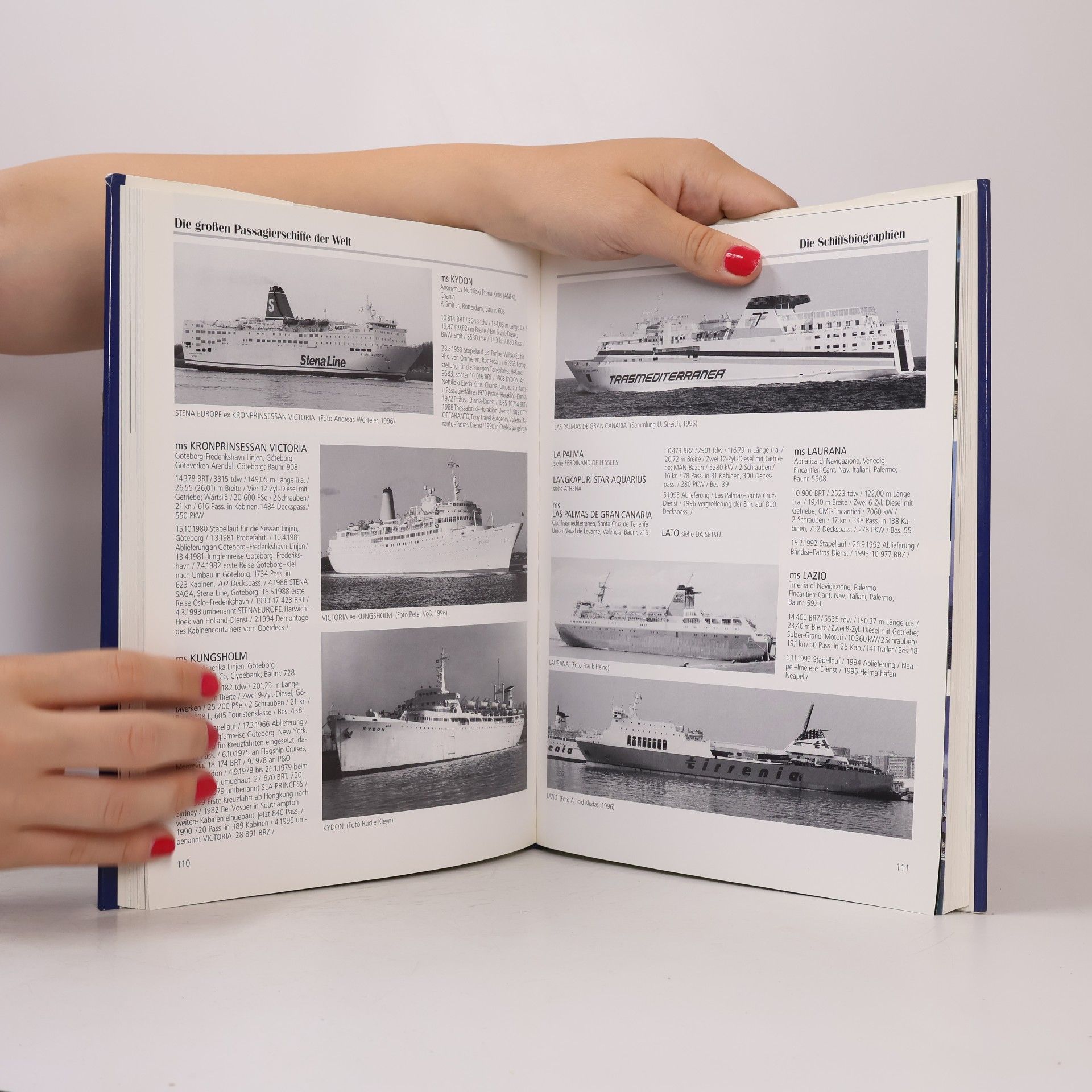 Arnold Kludas Die grossen Passagierschiffe der Welt: Illustriertes Schiffsregister - 4. Neuausgabe, erweitert von 330 auf 640 Schiffe