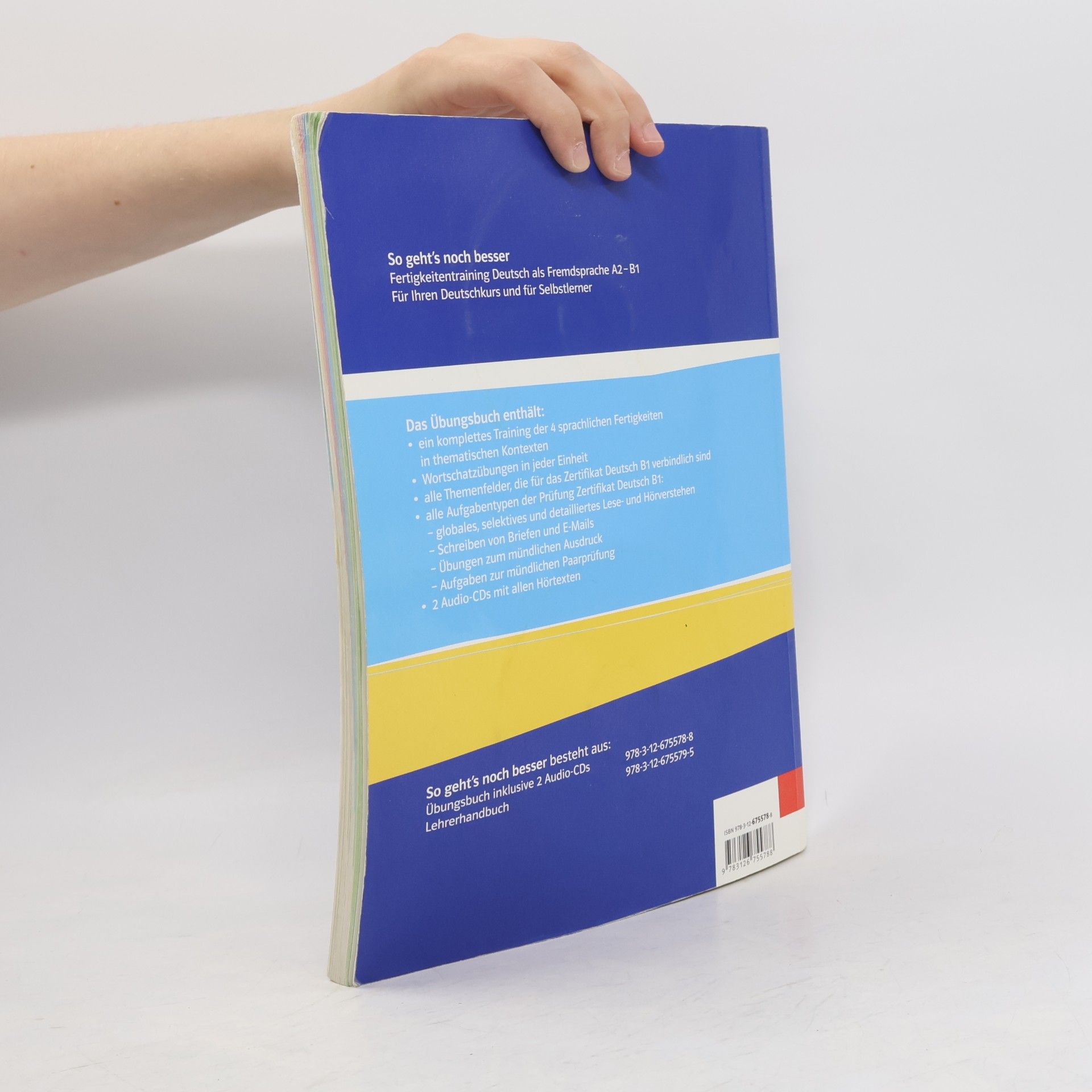 Autores varios So geht's noch besser. Fertigkeitentraining Deutsch als Fremdsprache A2-B1. Übungsbuch mit 2 Audio-CDs. Lehrerhandbuch.