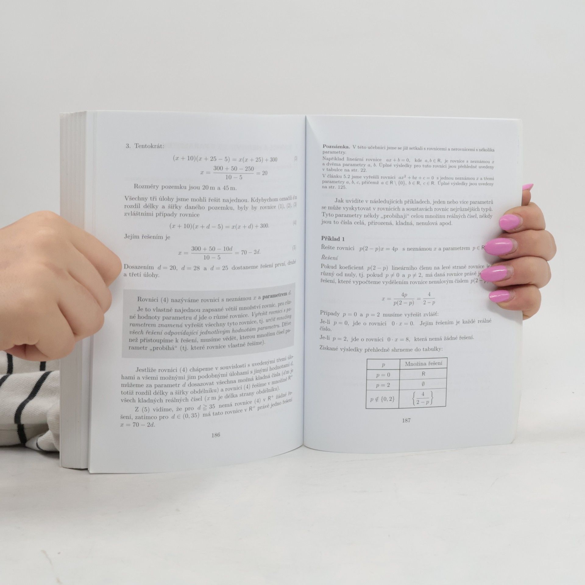 Leo Boček Matematika pro gymnázia. Rovnice a nerovnice
