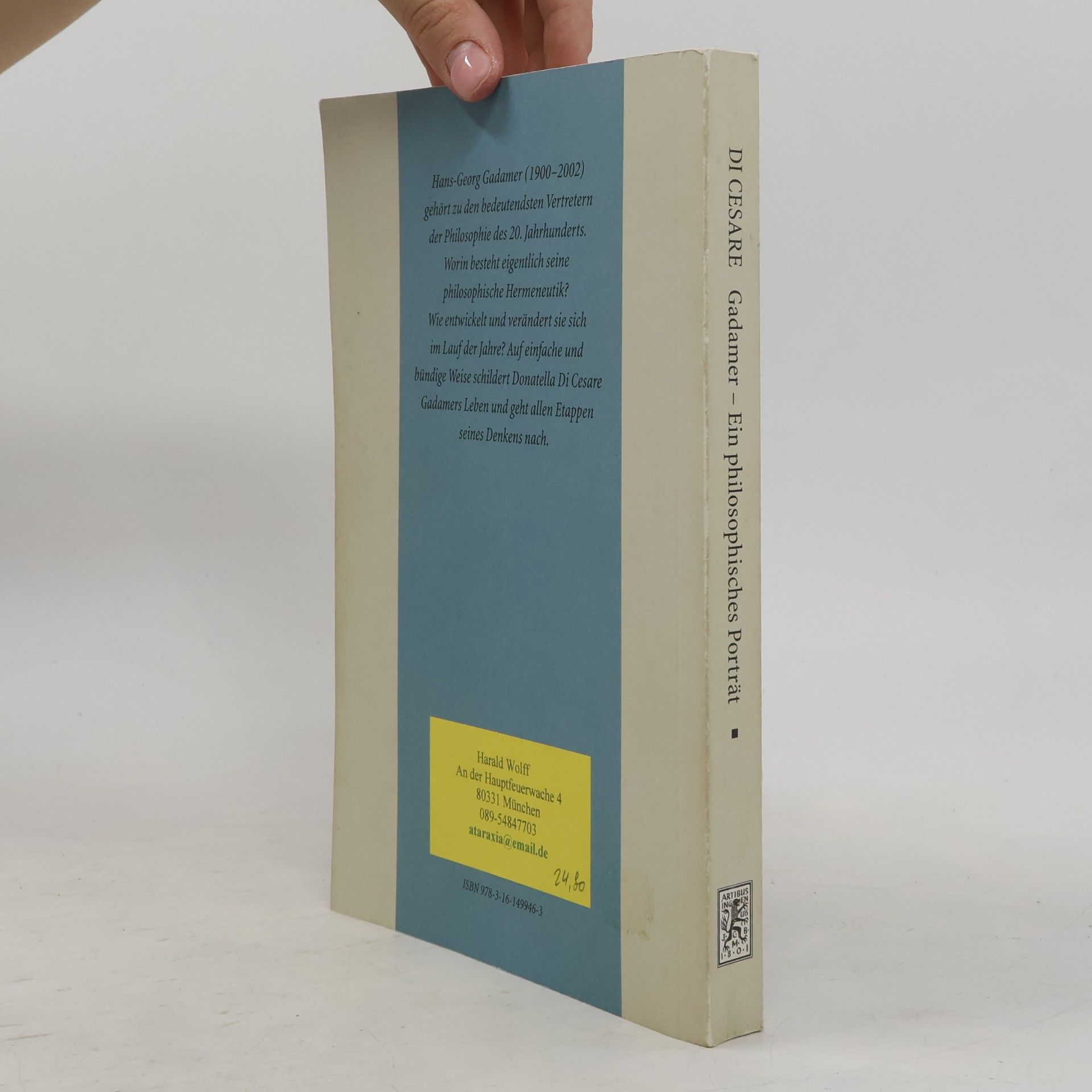 Donatella Di Cesare Gadamer - Ein philosophisches Porträt