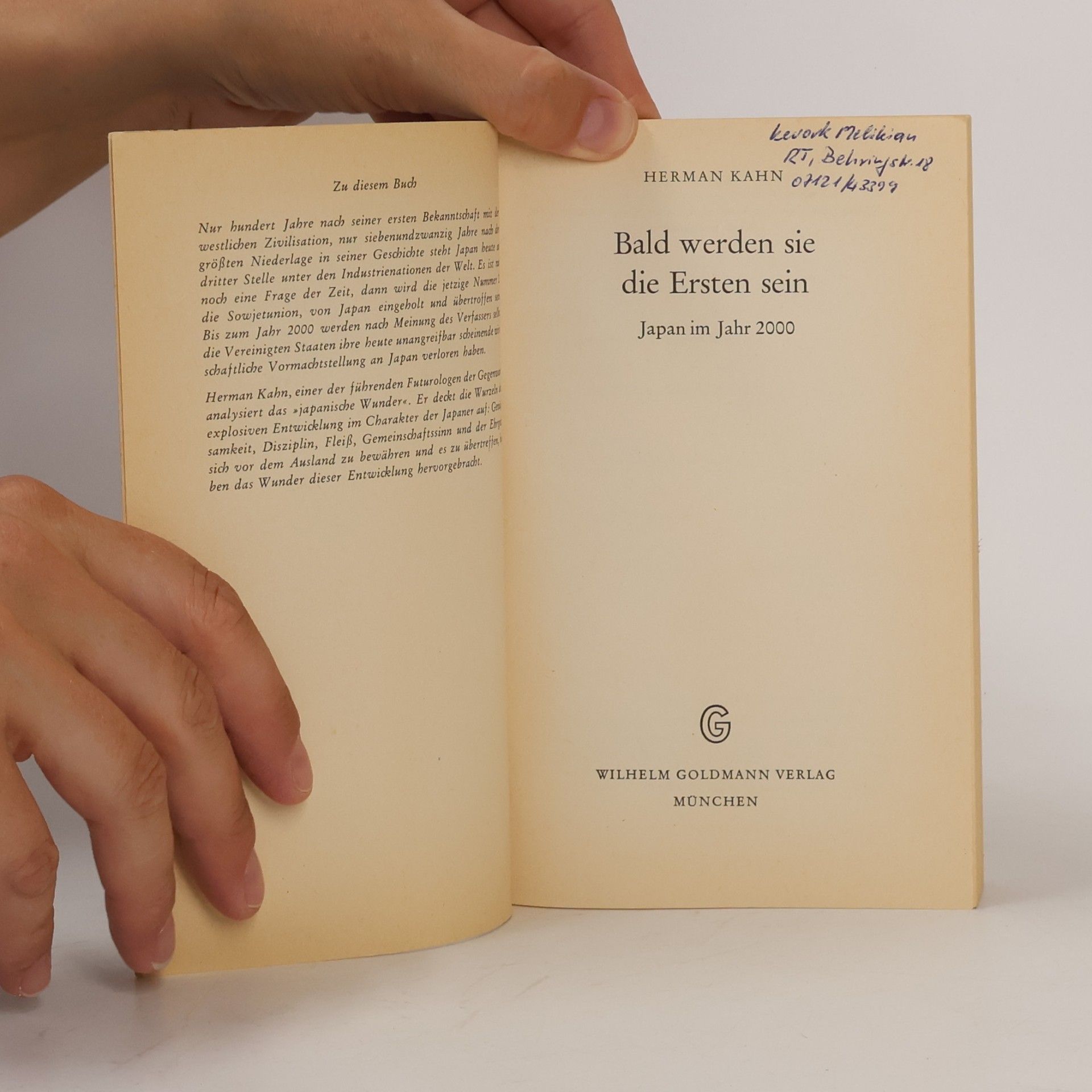 Herman Kahn Bald werden sie die Ersten sein