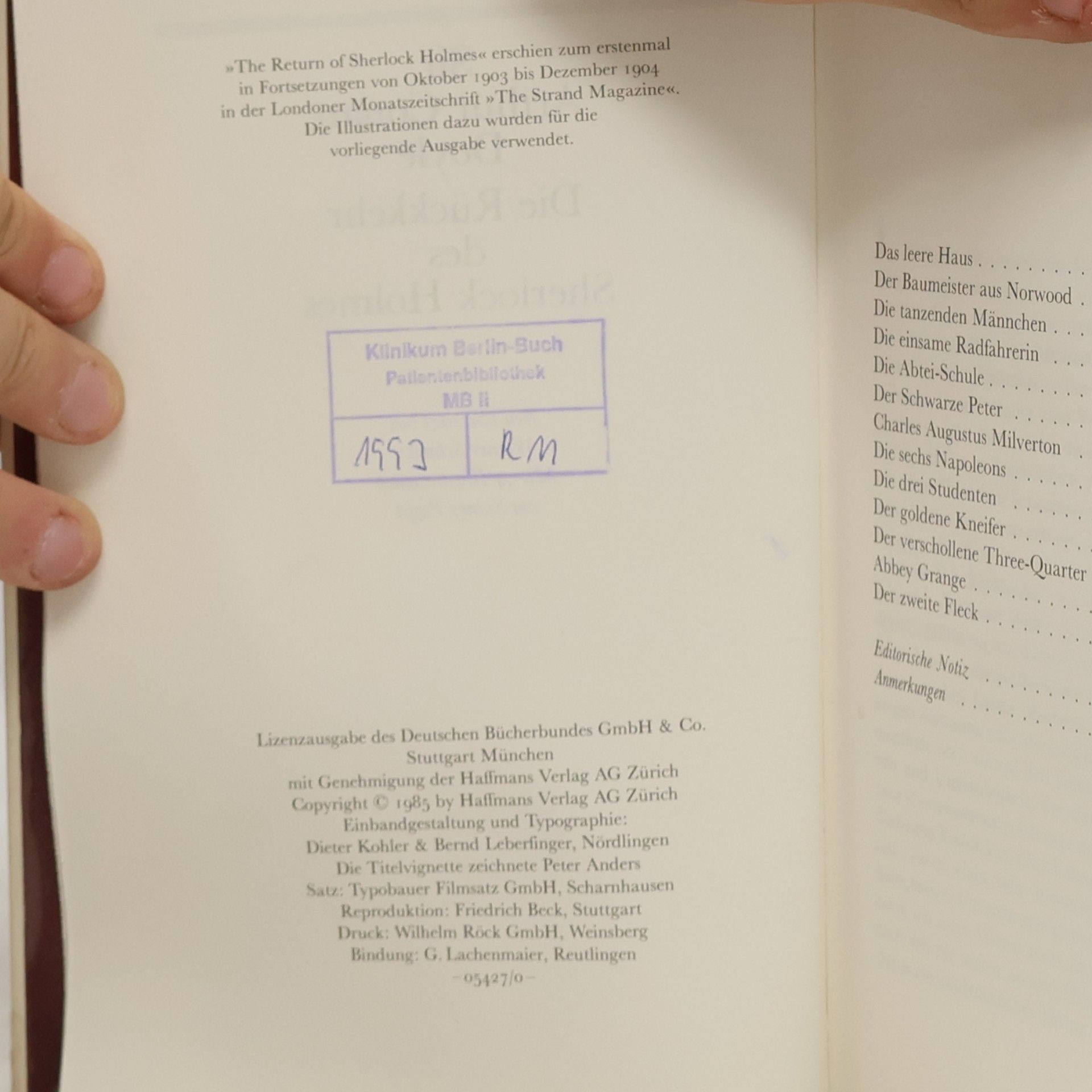 Arthur Conan Doyle Die Rückkehr des Sherlock Holmes