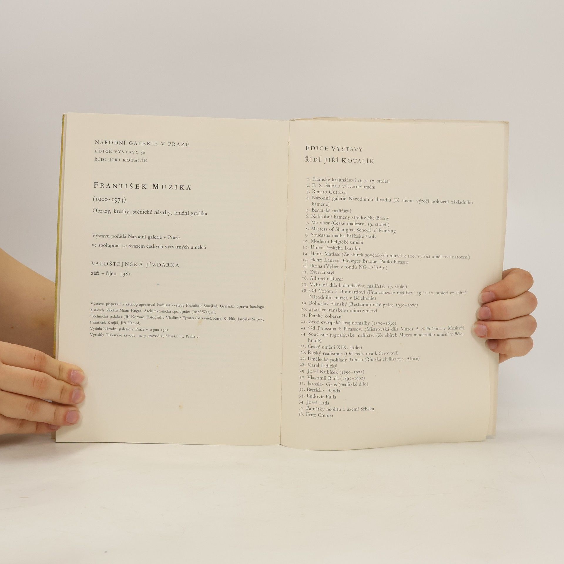 Autorenkollektiv František Muzika (1900-1974). Obrazy, kresby, scénické návrhy, knižní grafika