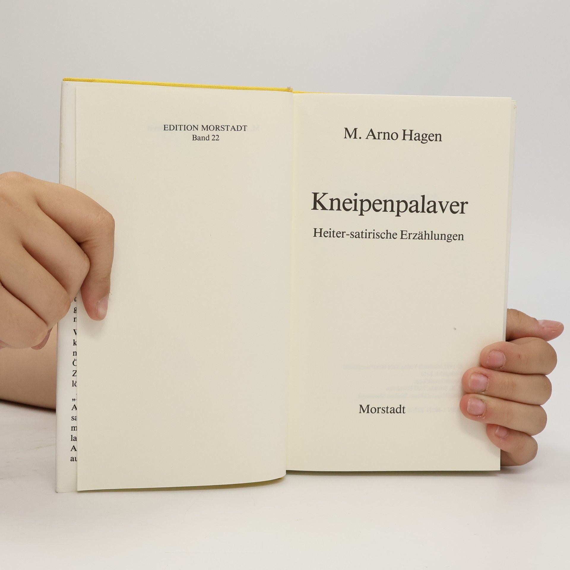 M. Arno Hagen Kneipenpalaver