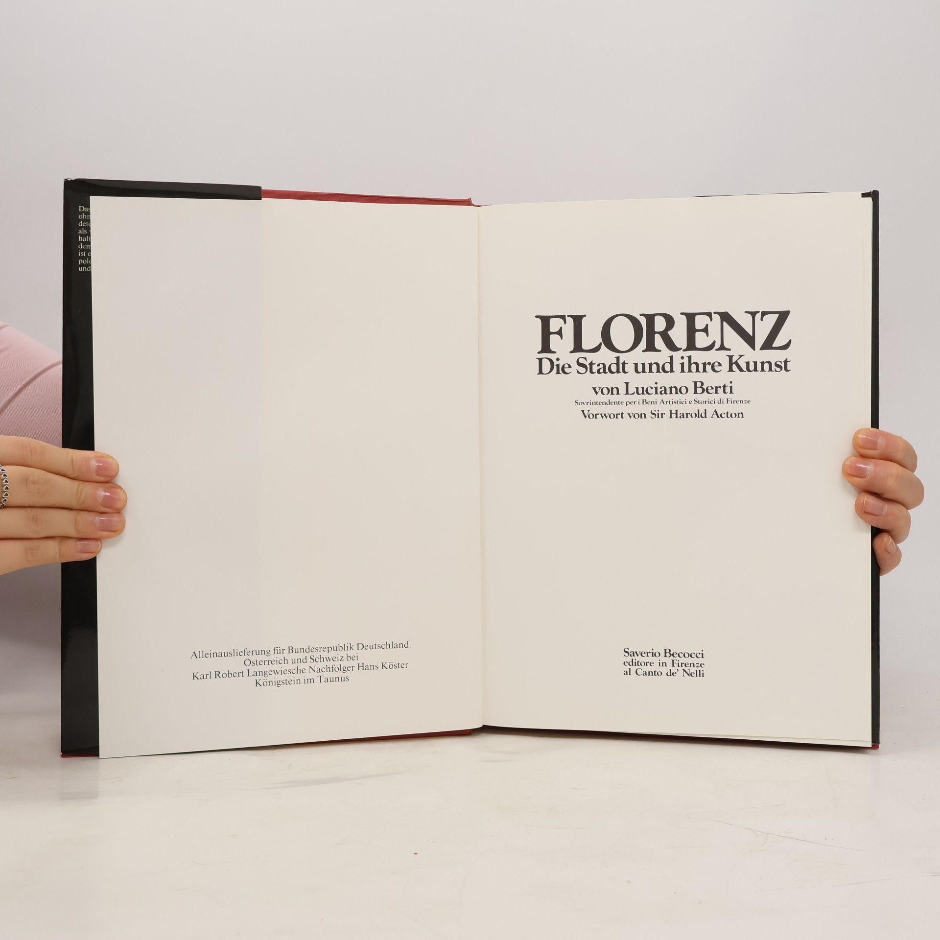 Luciano Berti Florenz. Die Stadt und ihre Kunst