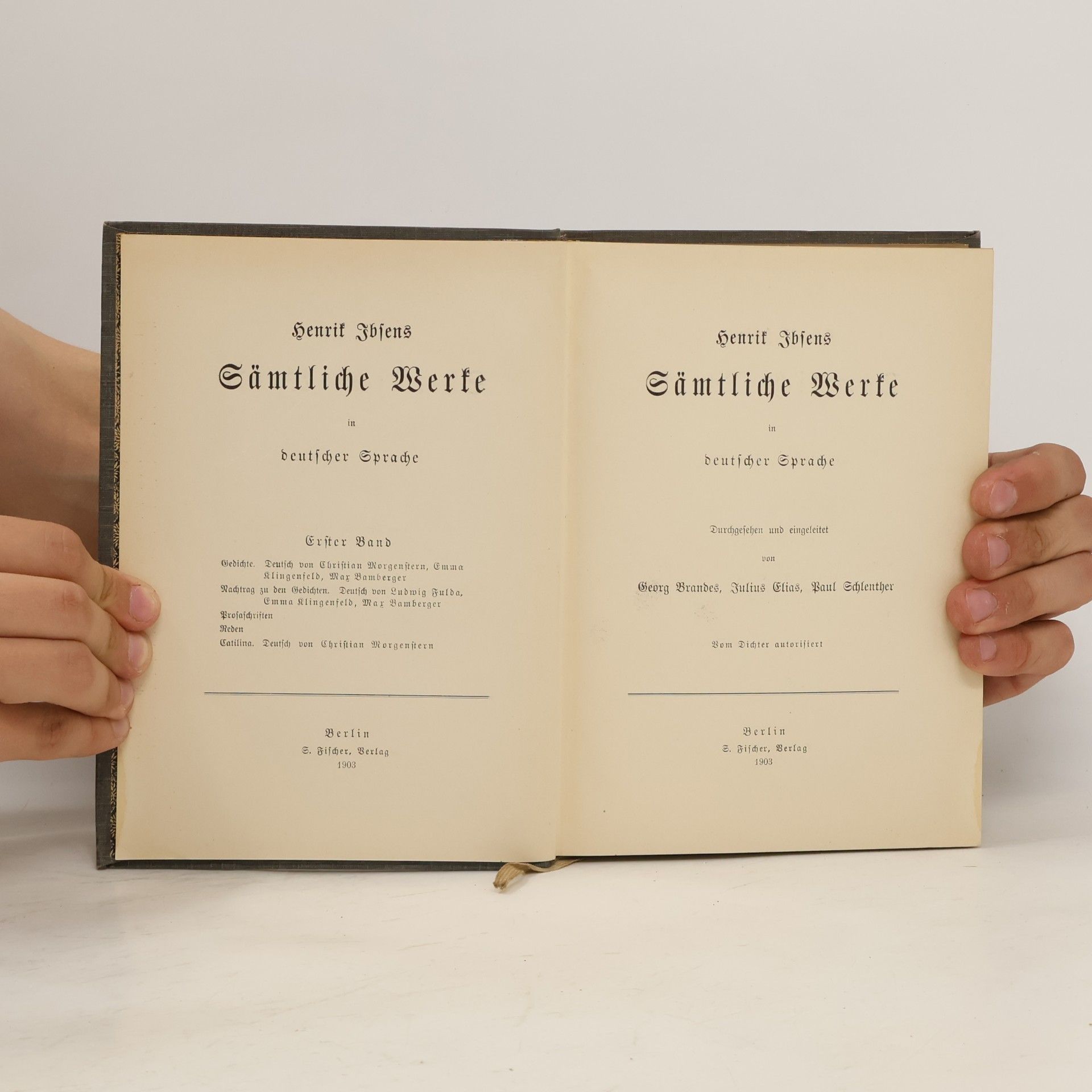 Henrik Ibsen Henrik Ibsens sämtliche Werke in deutscher Sprache I.