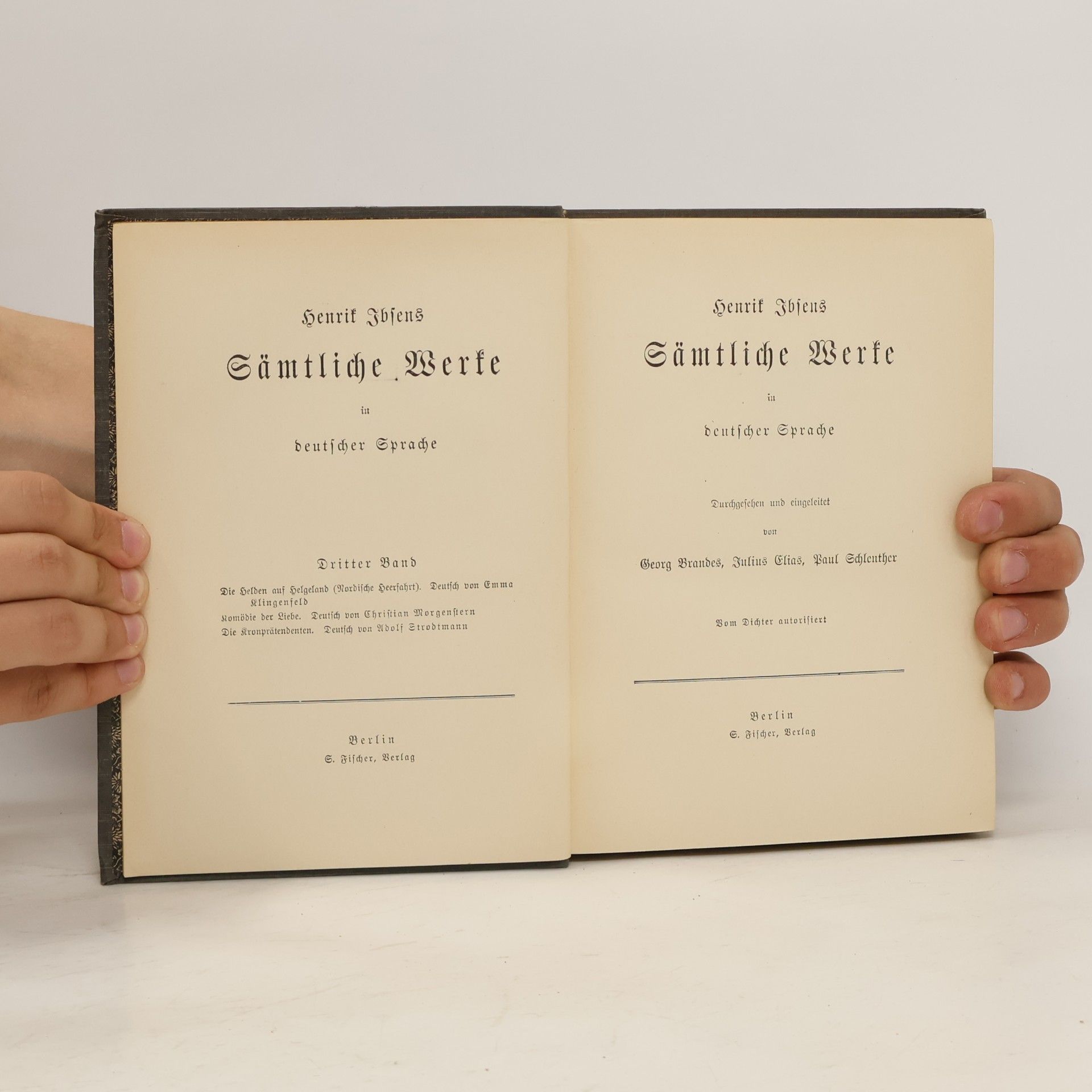 Henrik Ibsen Henrik Ibsens sämtliche Werke in deutscher Sprache. Dritter Band