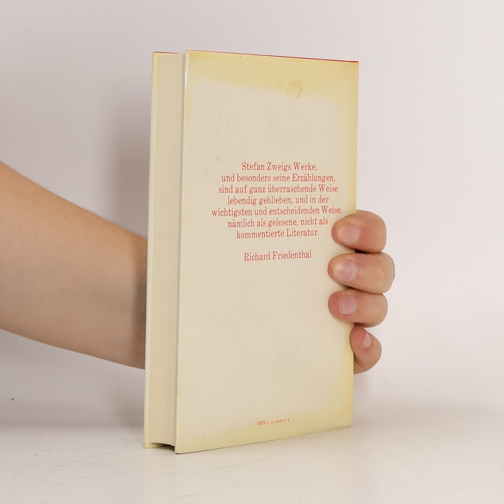 Stefan Zweig Erstes Erlebnis