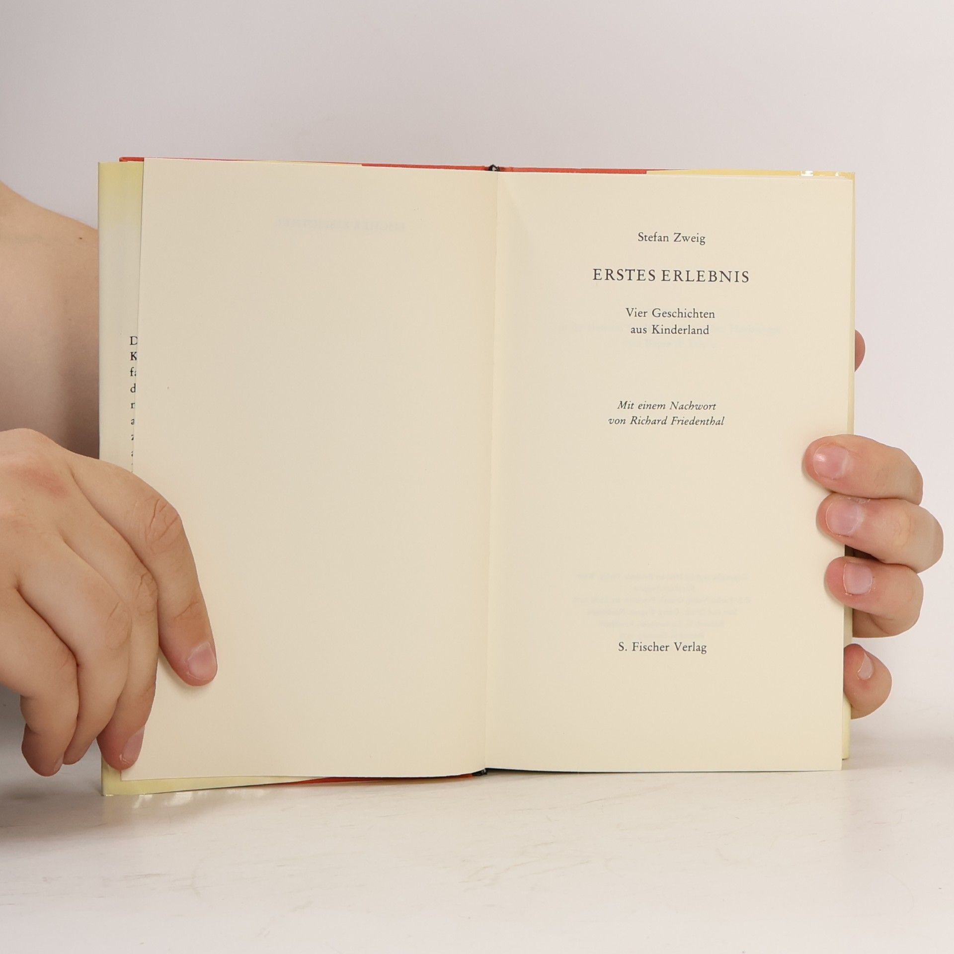 Stefan Zweig Erstes Erlebnis