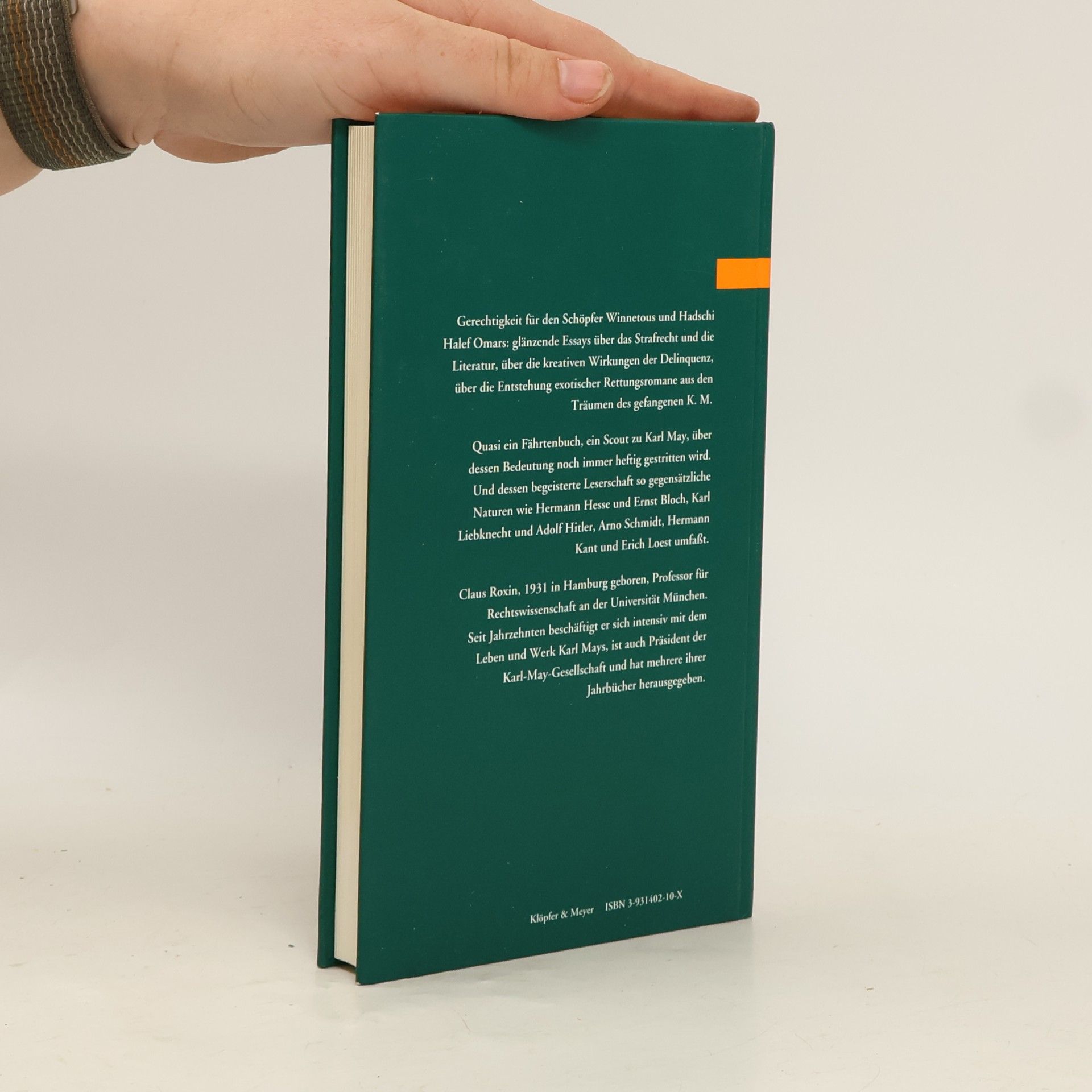 Claus Roxin Karl May, das Strafrecht und die Literatur