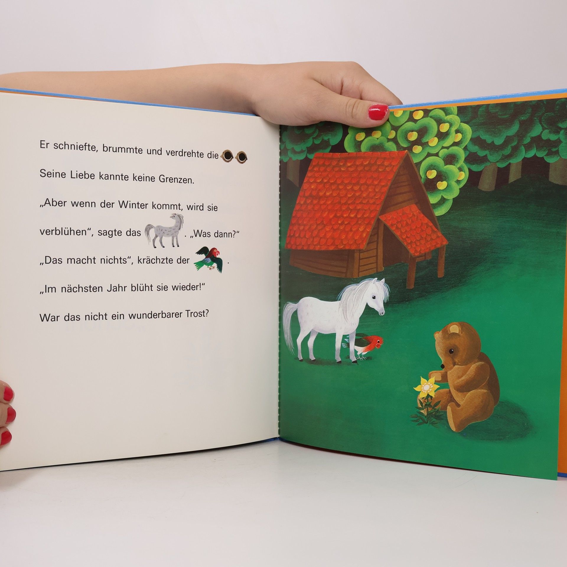 Sigrid Heuck Pony, Bär und Apfelbaum